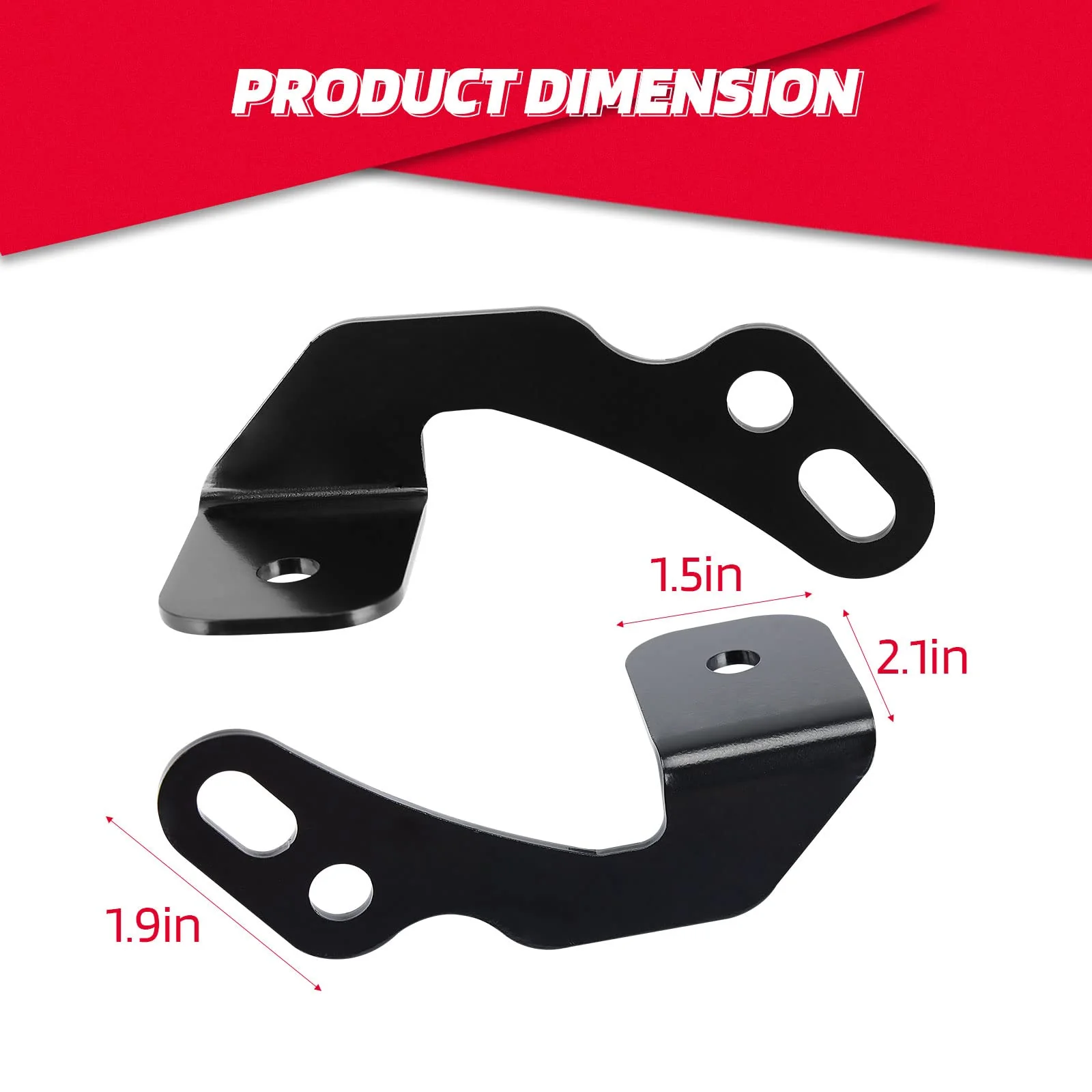 LED Light Mount A-Pillar Mount Light Bracket for Polaris RZR (2 packs) - Image 5