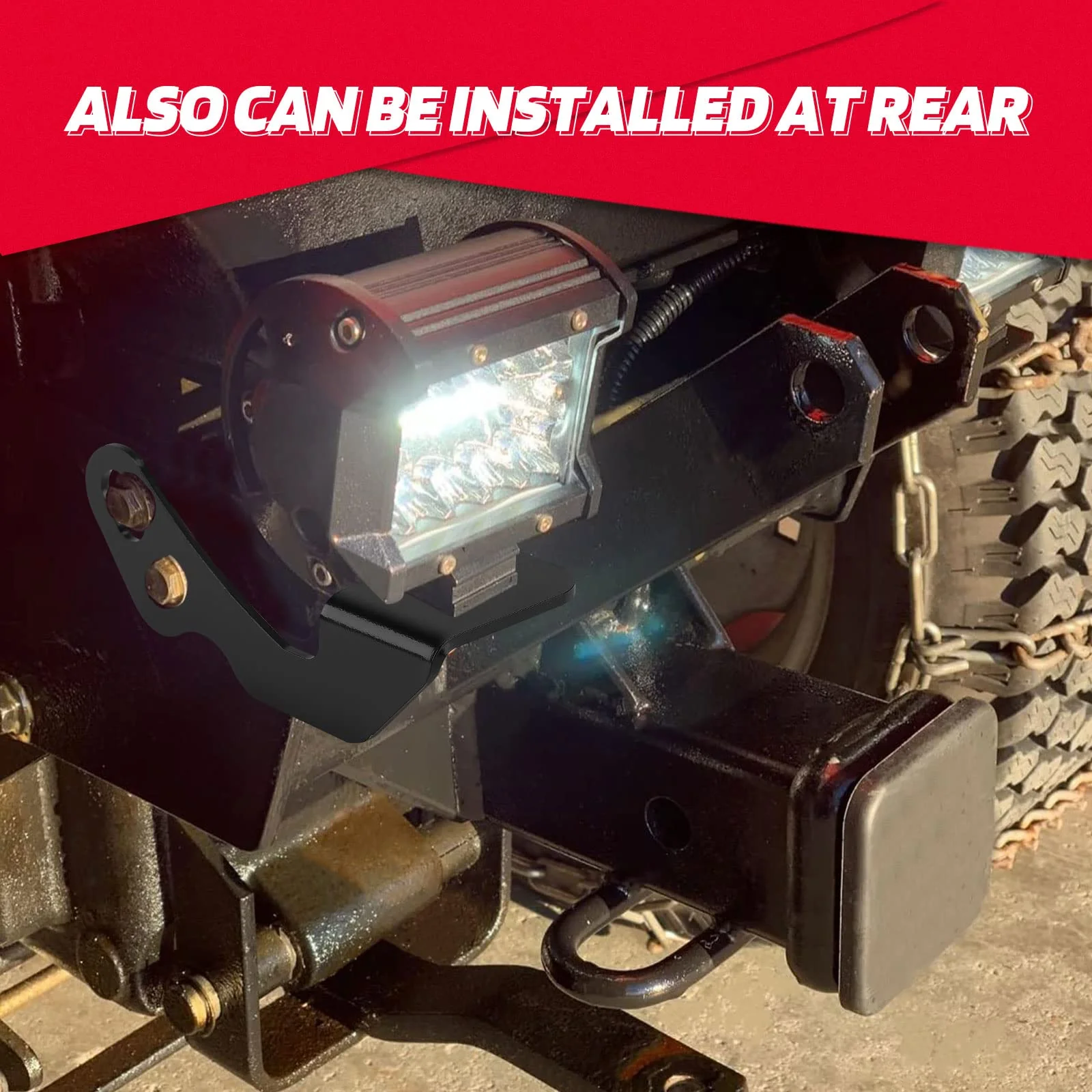LED Light Mount A-Pillar Mount Light Bracket for Polaris RZR (2 packs) - Image 6