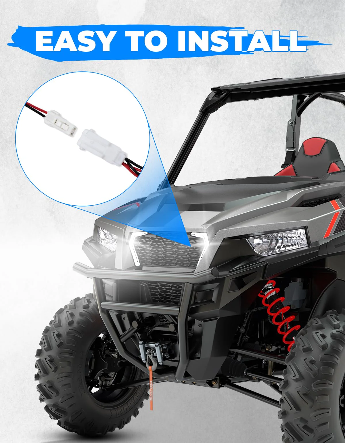 2x Front Fang Accent Light Turn Signal For Polaris General 1000 2016-2024 - Image 5