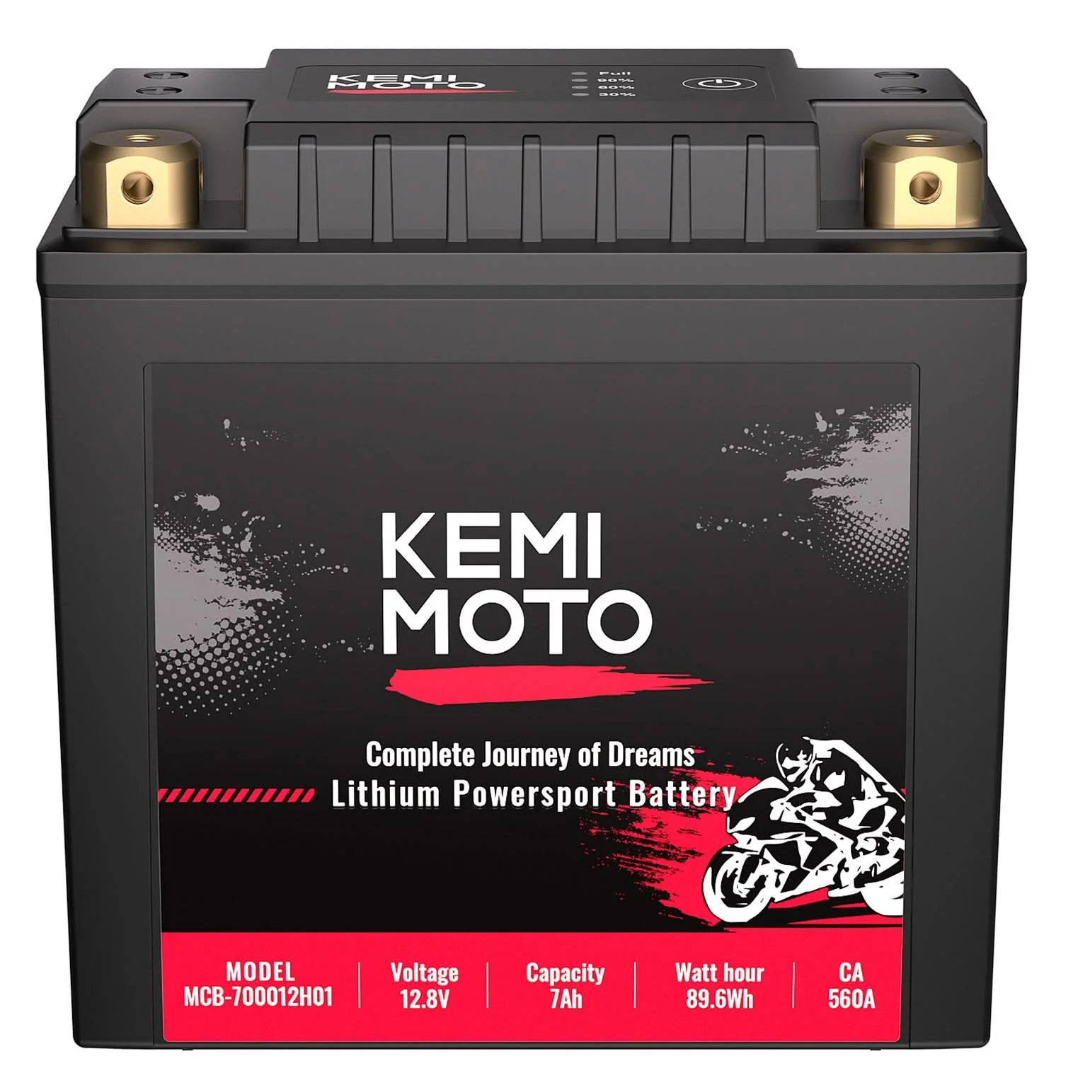 12v 7Ah LiFePO4  Lithium Battery for Motorcycle/ Lawn Mower /ATV/ UTV - Image 8