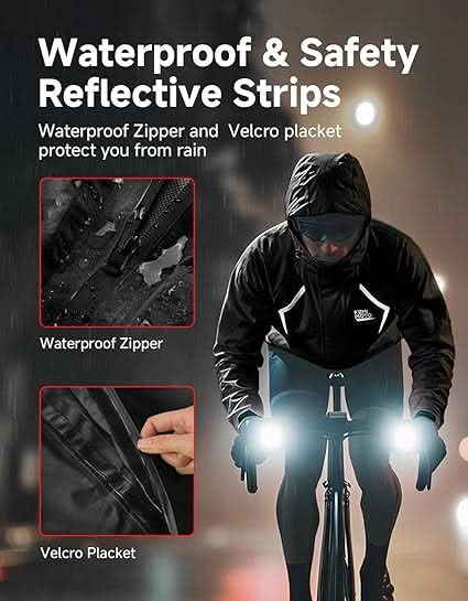 Lightweight Waterproof Jacket for Cycling & Running - Image 4