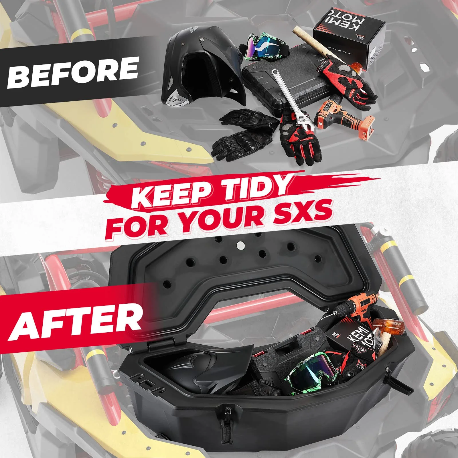 LinQ Pivoting Rack & Rear Storage Box for Maverick X3/MAX - Image 12