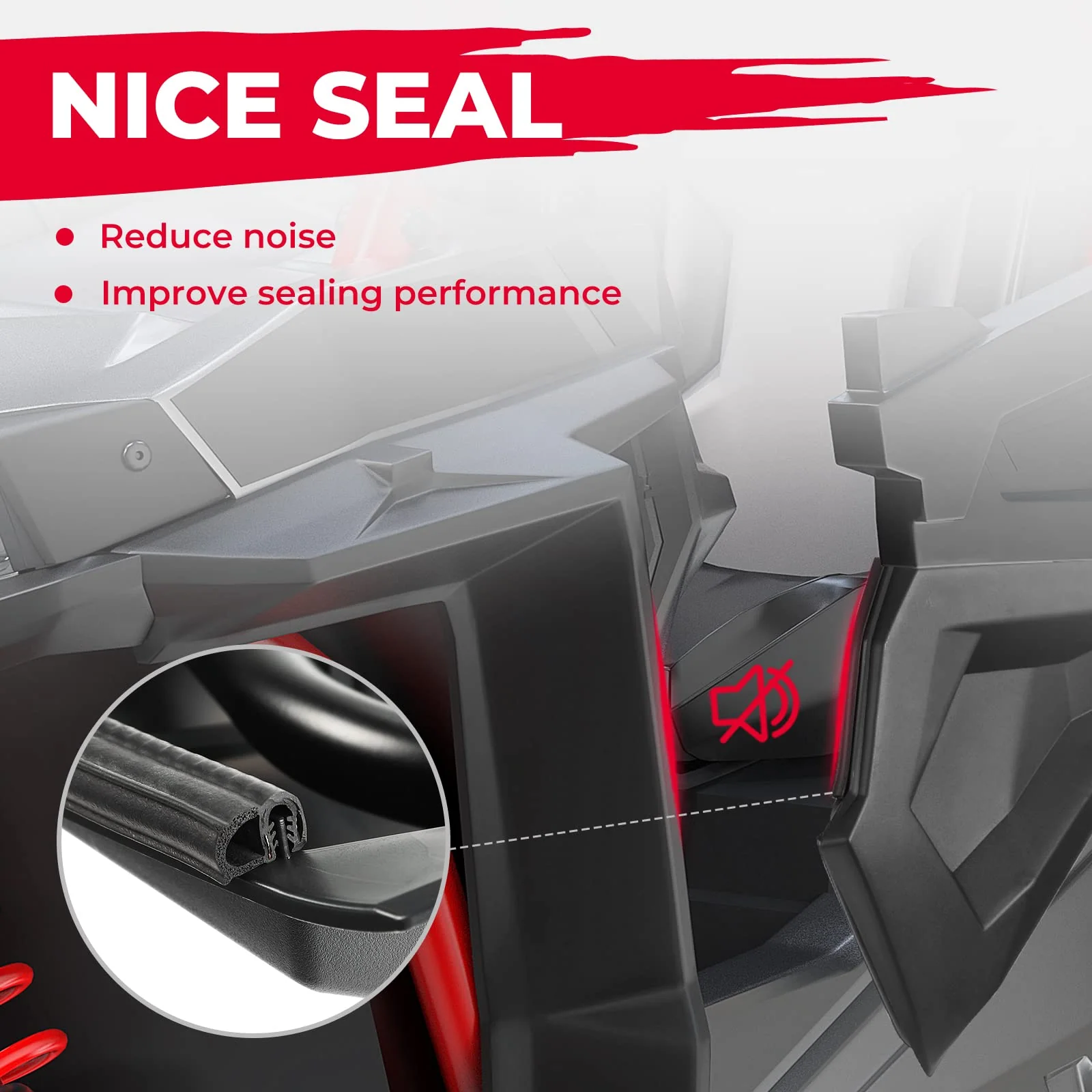 Lower Doors Panel Inserts For Polaris RZR XP4 1000 2014-2023 (4 Doors) - Image 6