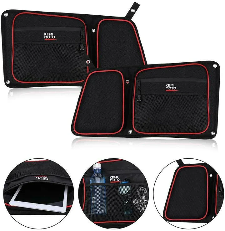 Lower Door Storage Bag & Rear Side Door Bags for Polaris RZR - Image 3