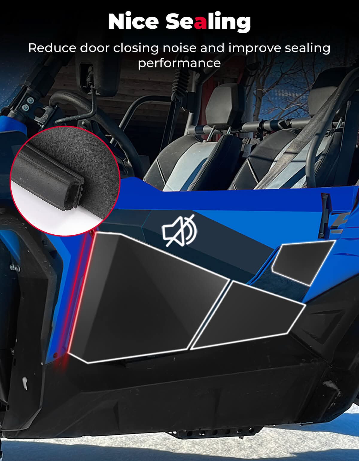 Lower Doors Inserts for CFMOTO ZForce 500 | 800 | 1000 - Image 3