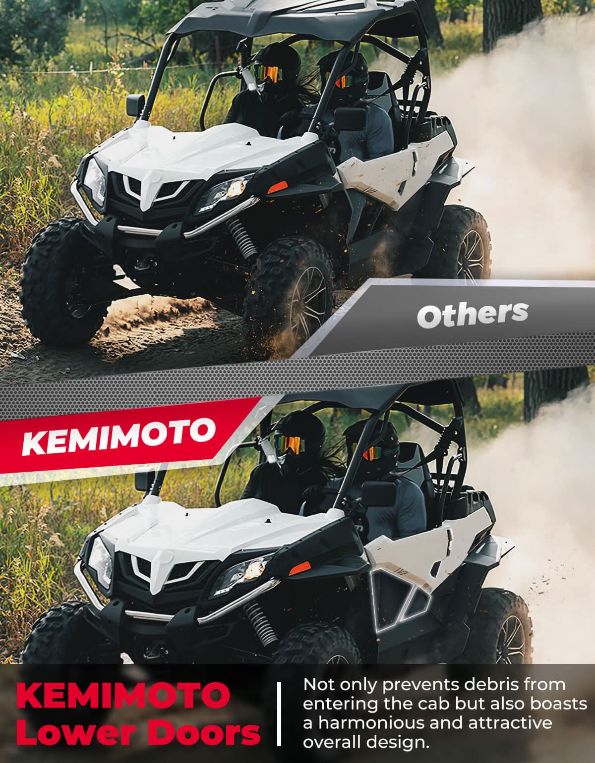 Lower Doors Inserts for CFMOTO ZForce 500 | 800 | 1000 - Image 7