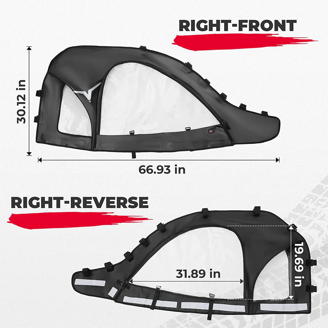 Lower Doors Inserts & Soft Cab Enclosures for CFMOTO ZForce 950 - Image 7