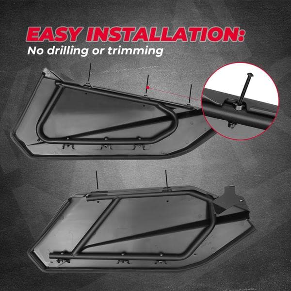Lower Doors Panels Kit & Door Handle For Can-Am Maverick X3 MAX - Image 3