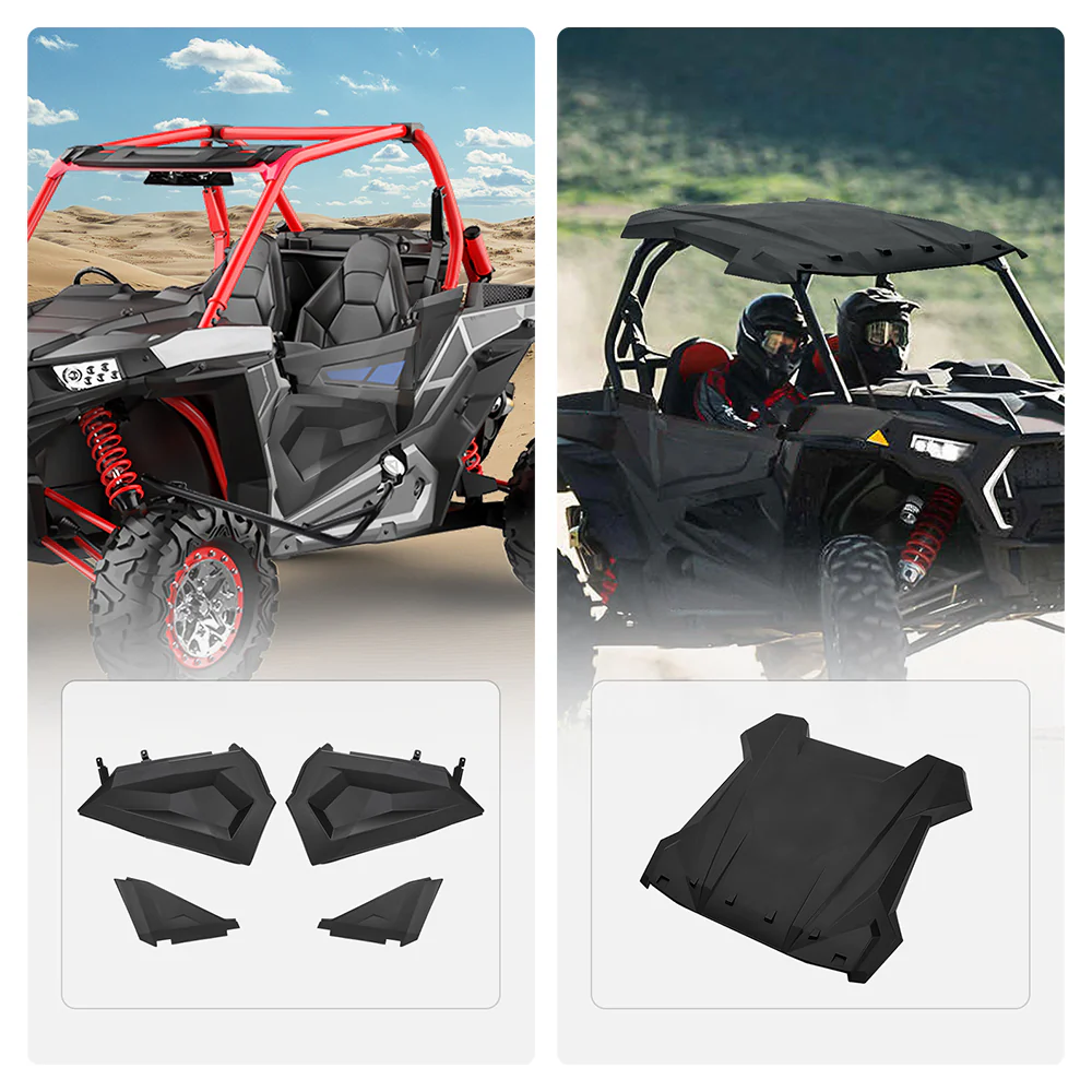 Lower Half Door Inserts Panels & Sport Roof Top for Polaris RZR - Image 4