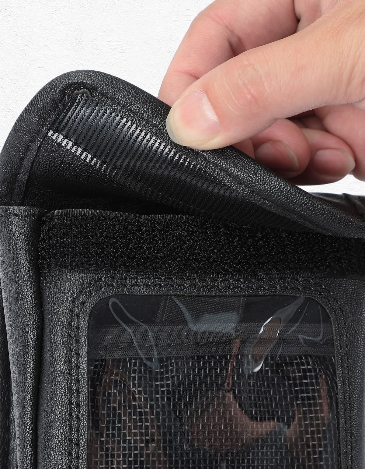 Magnetic PU Leather Motorcycle Tank Phone Bag, 6.9 Inch - Image 6