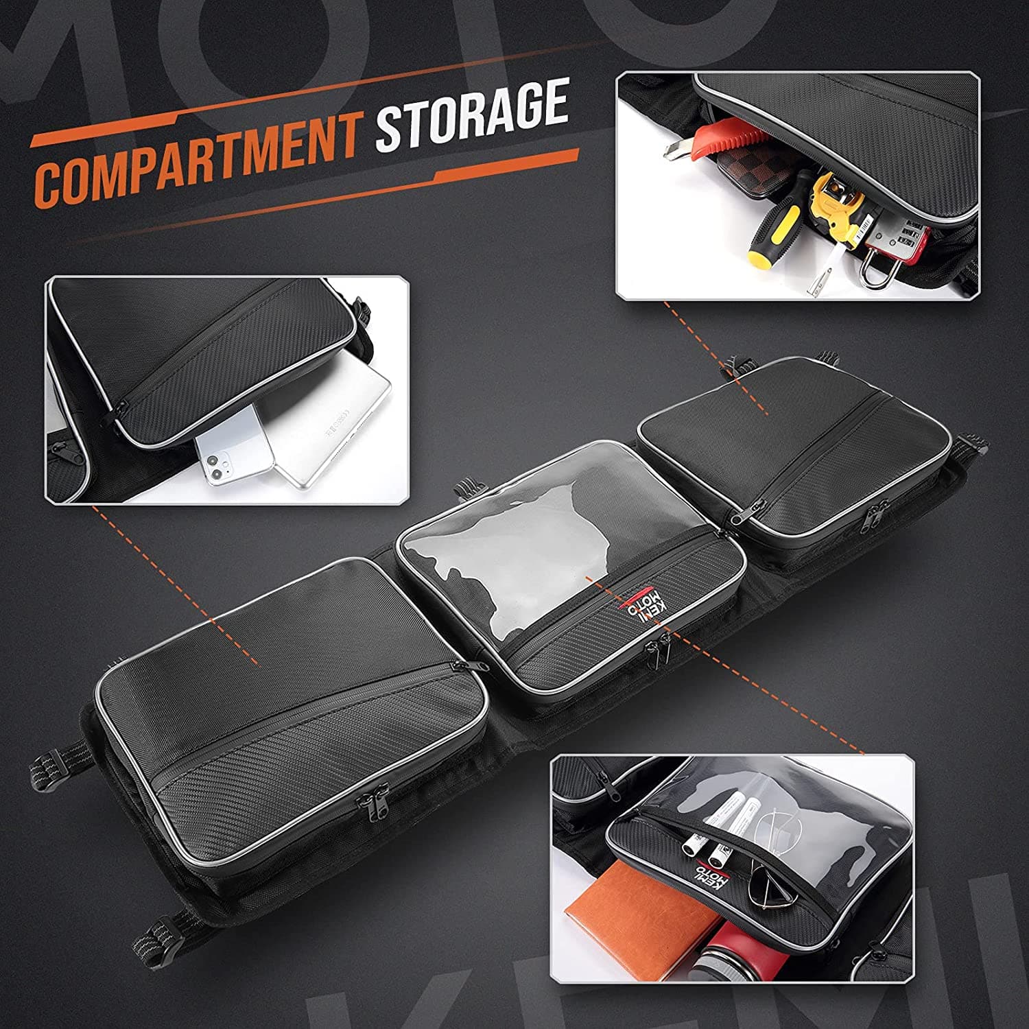 Overhead Storage Roof Bag for Can-Am Maverick Trail & Sport, Commander - Image 4