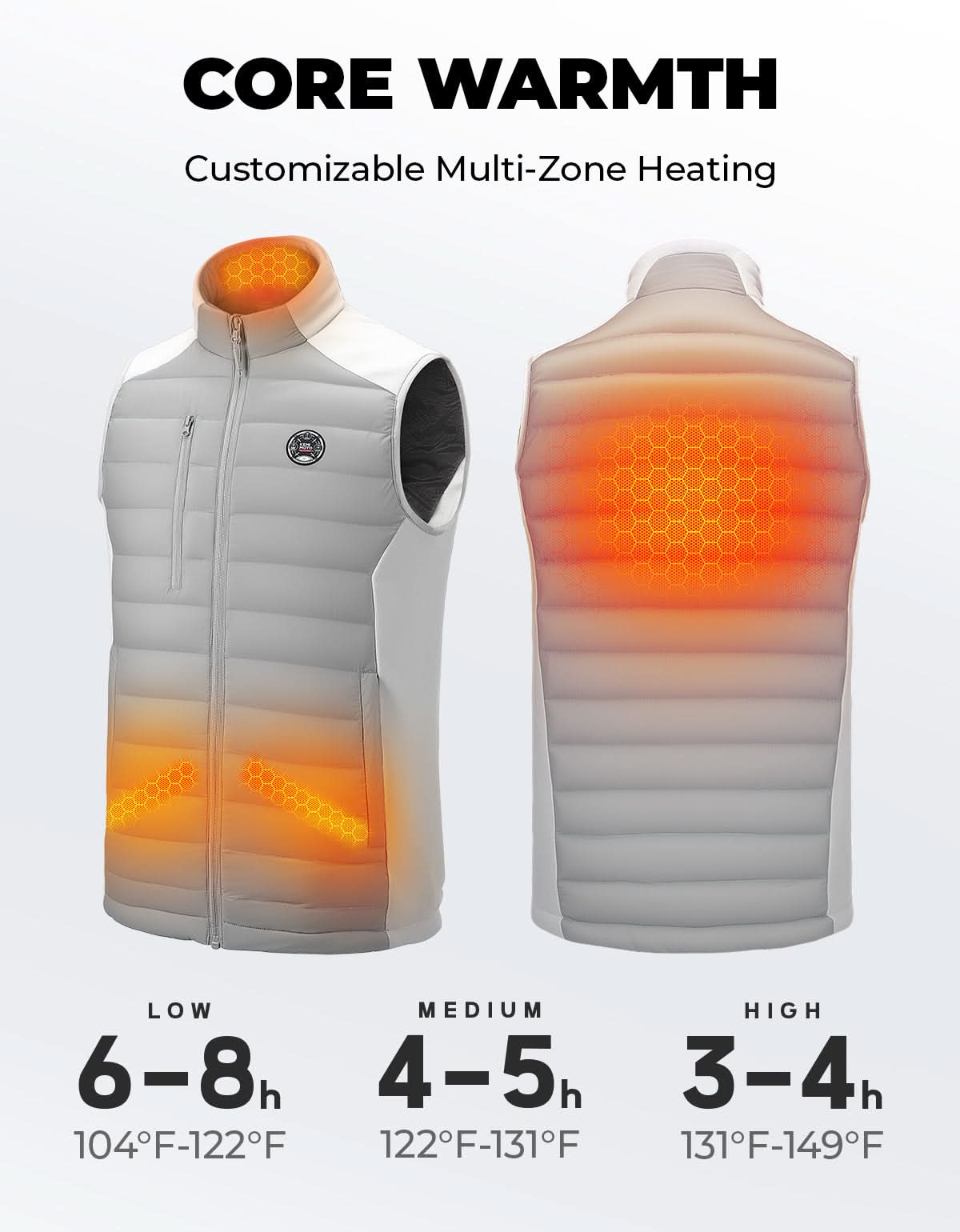 Member Day Gift Heated Vest for Women and Men Thermal Reflective with Battery Pack - Image 11
