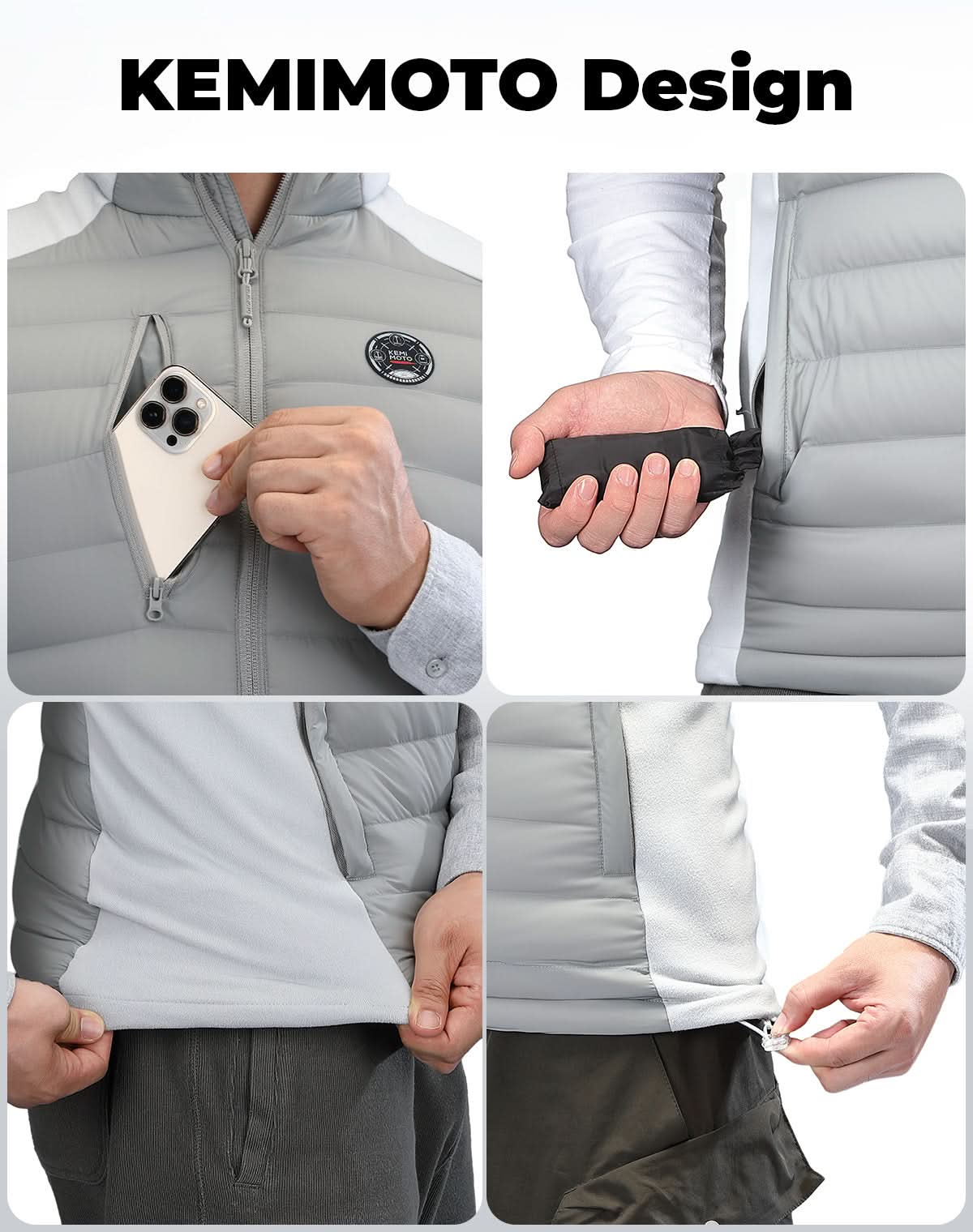 Member Day Gift Heated Vest for Women and Men Thermal Reflective with Battery Pack - Image 12