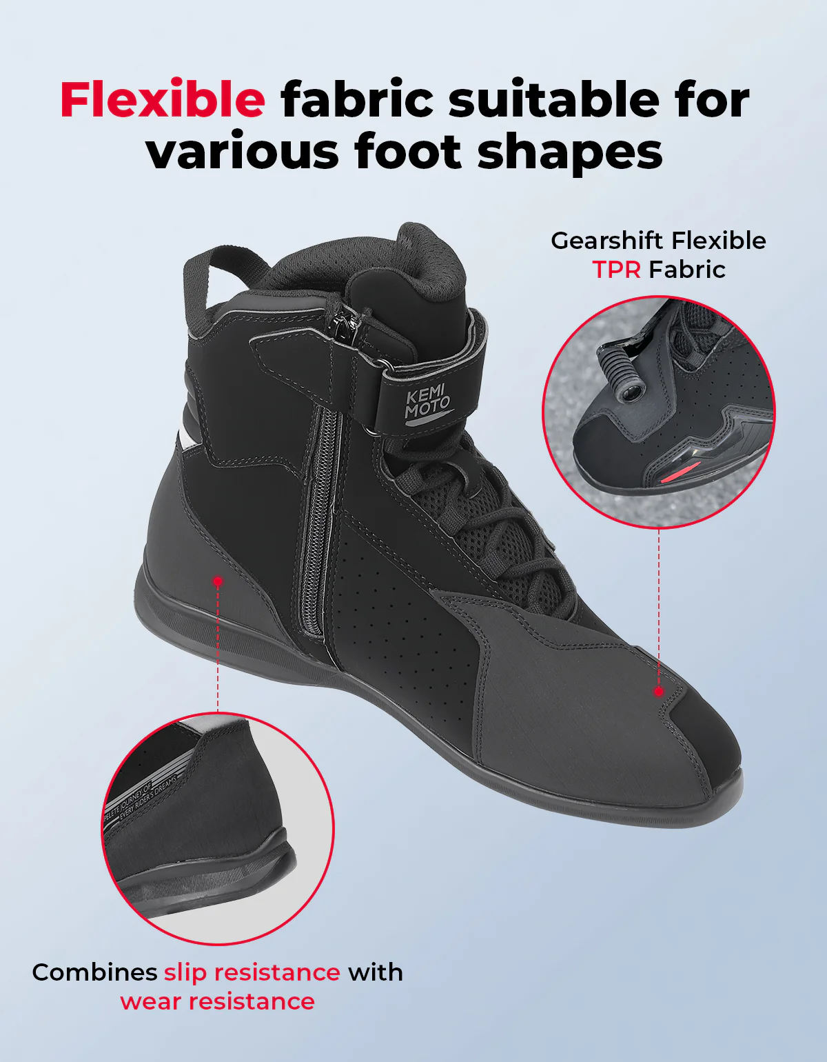 Men’s Ankle Motorcycle Boots For Riding & Travel - Image 4
