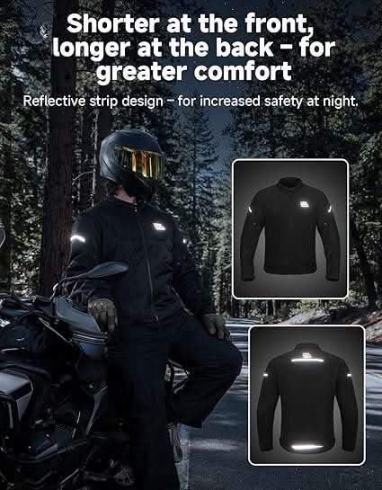 Men’s Mesh Jacket with CE Armor For Motorcycle Riding - Image 5