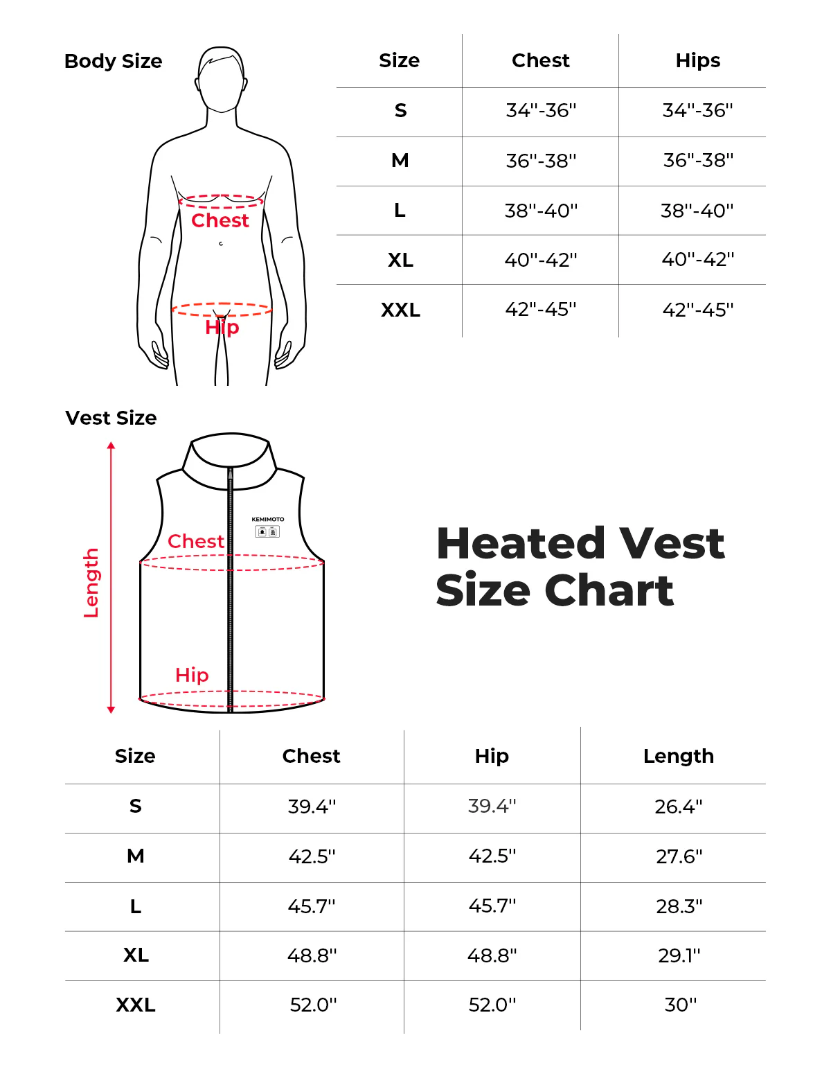 Heated Vest With Heated Hood - Black - Image 7