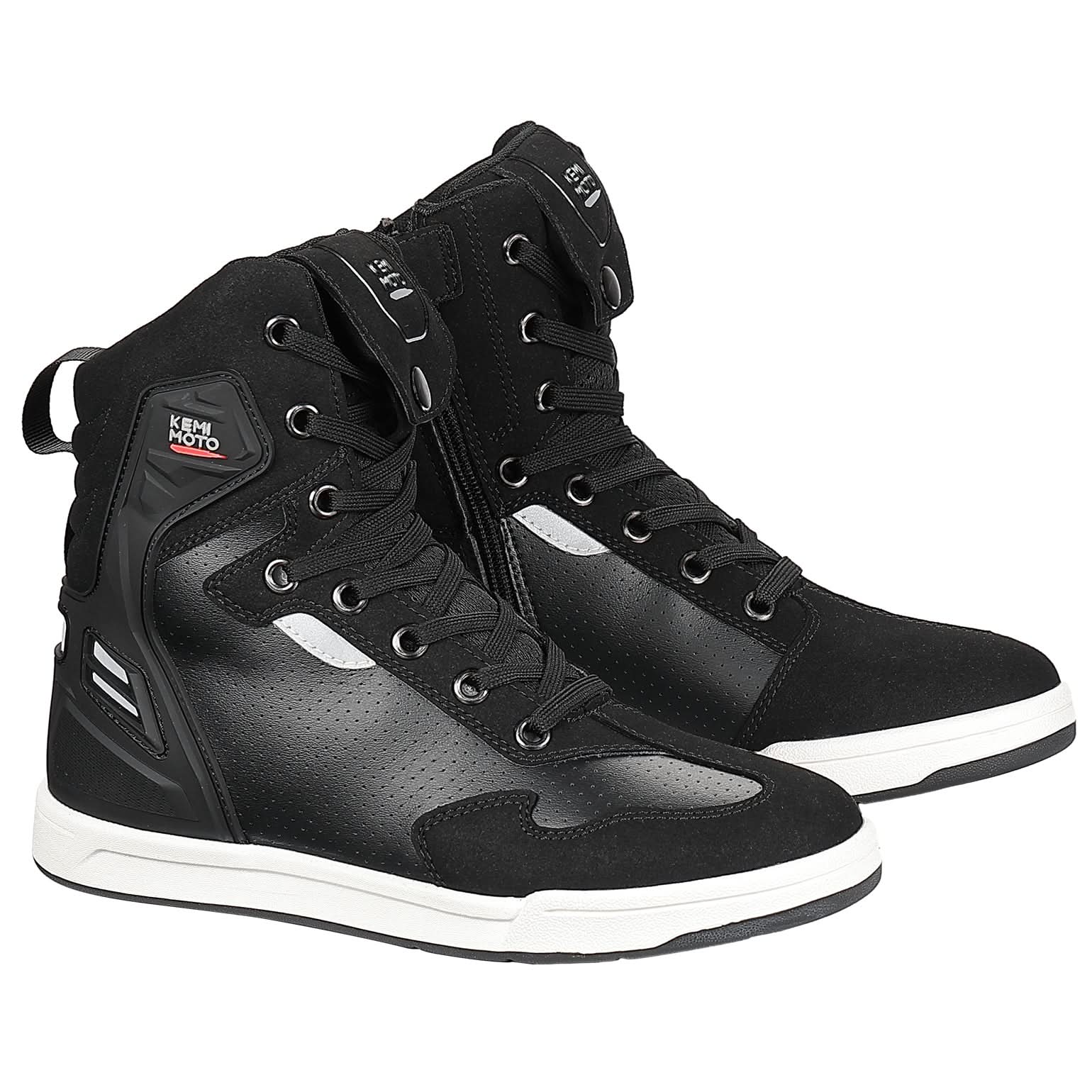 Men's Motorcycle Riding Boots Anti-Slip High Top Protective - Image 7