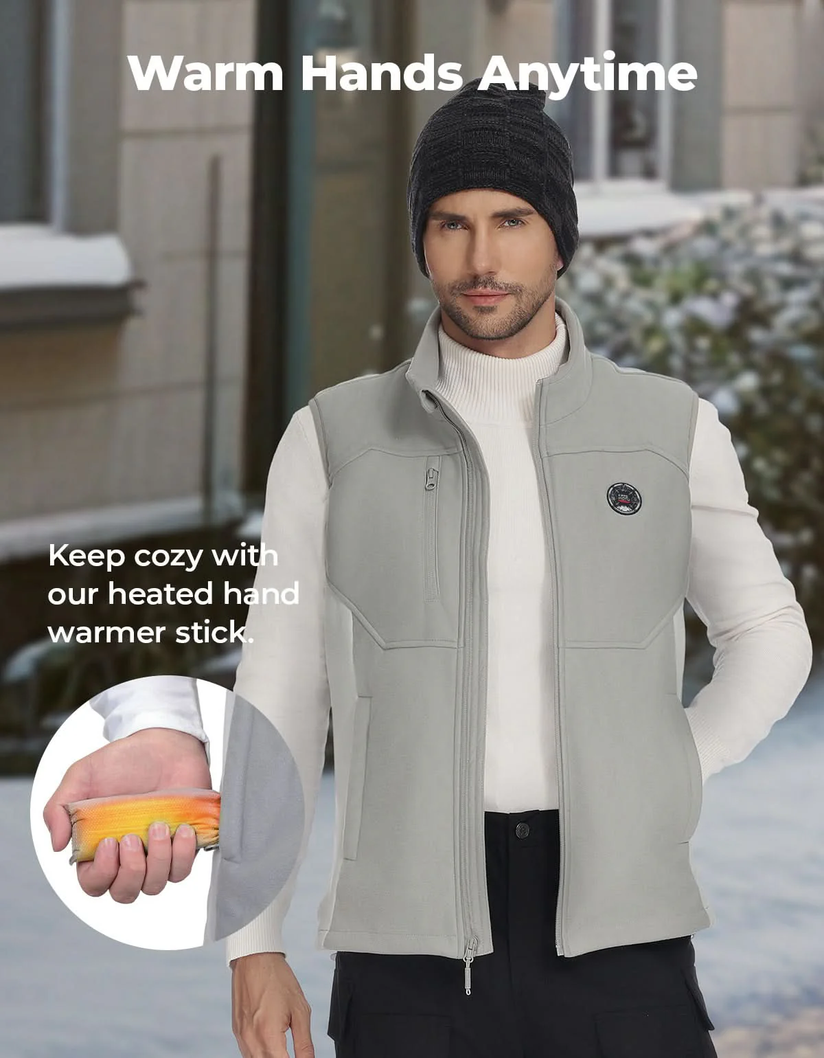 Mercerized Velvet Heated Vest with Battery Pack Included - Image 5