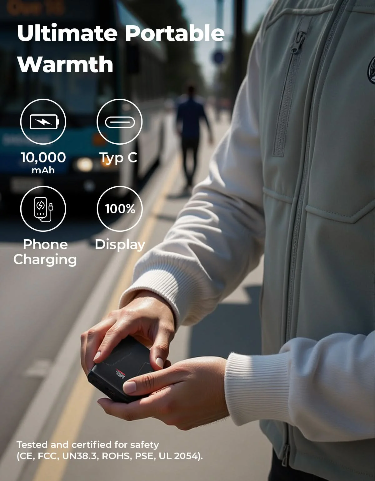 Mercerized Velvet Heated Vest with Battery Pack Included - Image 7