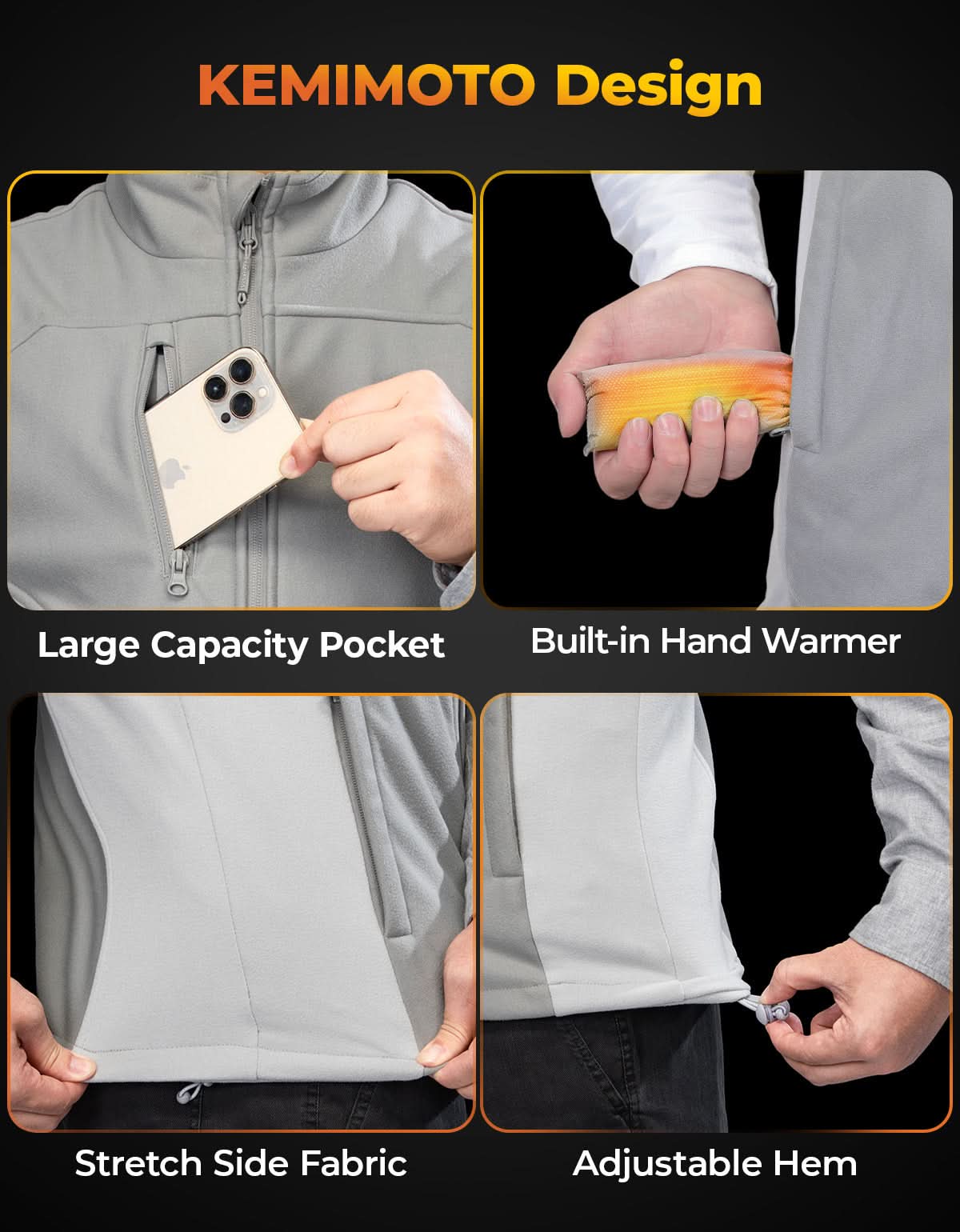 Mercerized Velvet Heated Vest with Battery Pack Included - Image 8