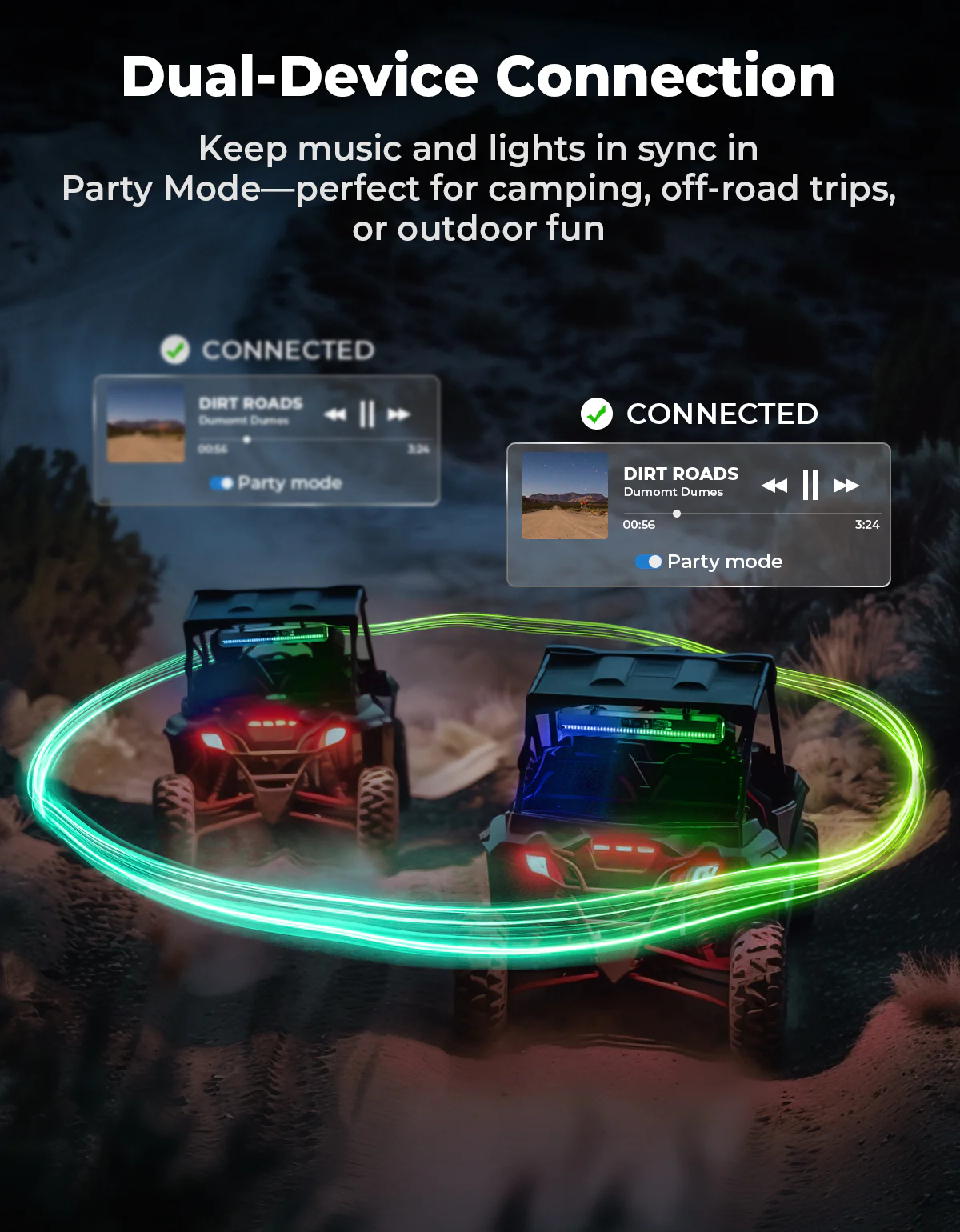 KEMIMOTO Midnight 80 32-inch 6-Speaker RGB UTV Sound Bar - Image 5