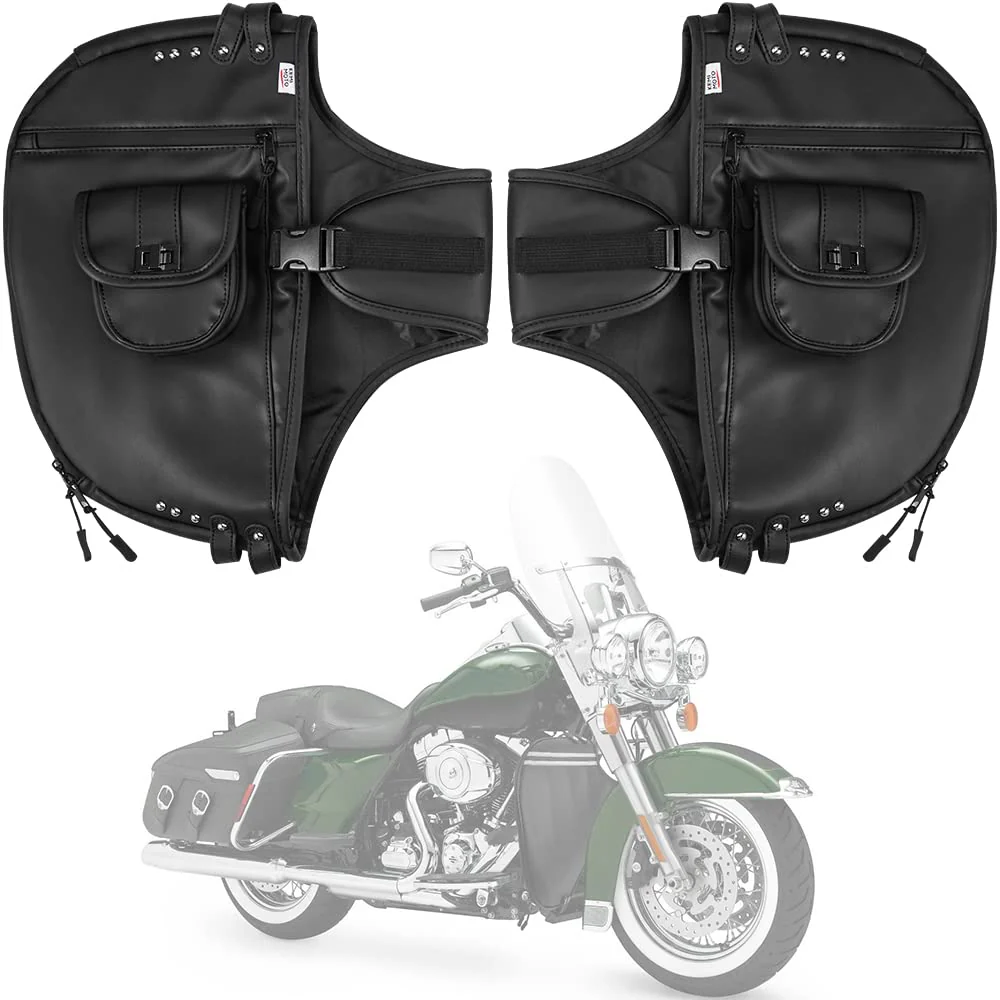 Motocycle Synthetic Leather Soft Lowers Chaps - Image 8