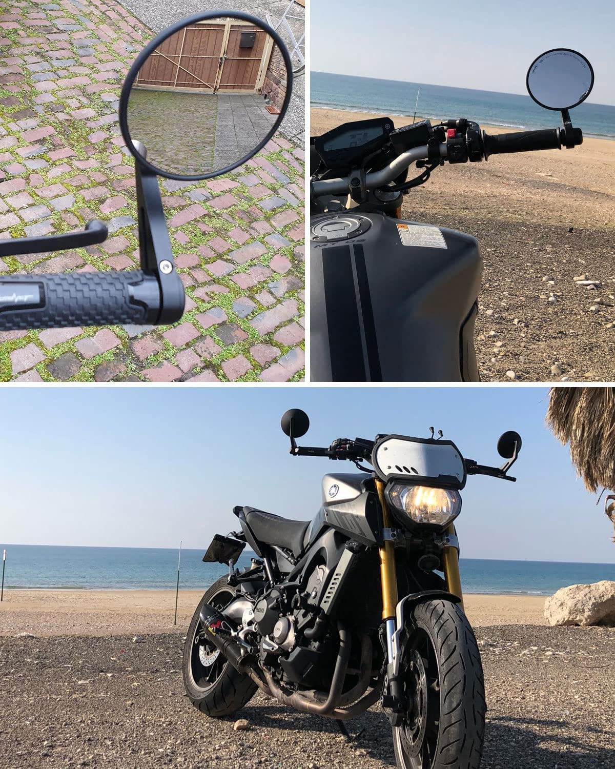 Universal Motorcycle Bar End Mirrors - Image 7