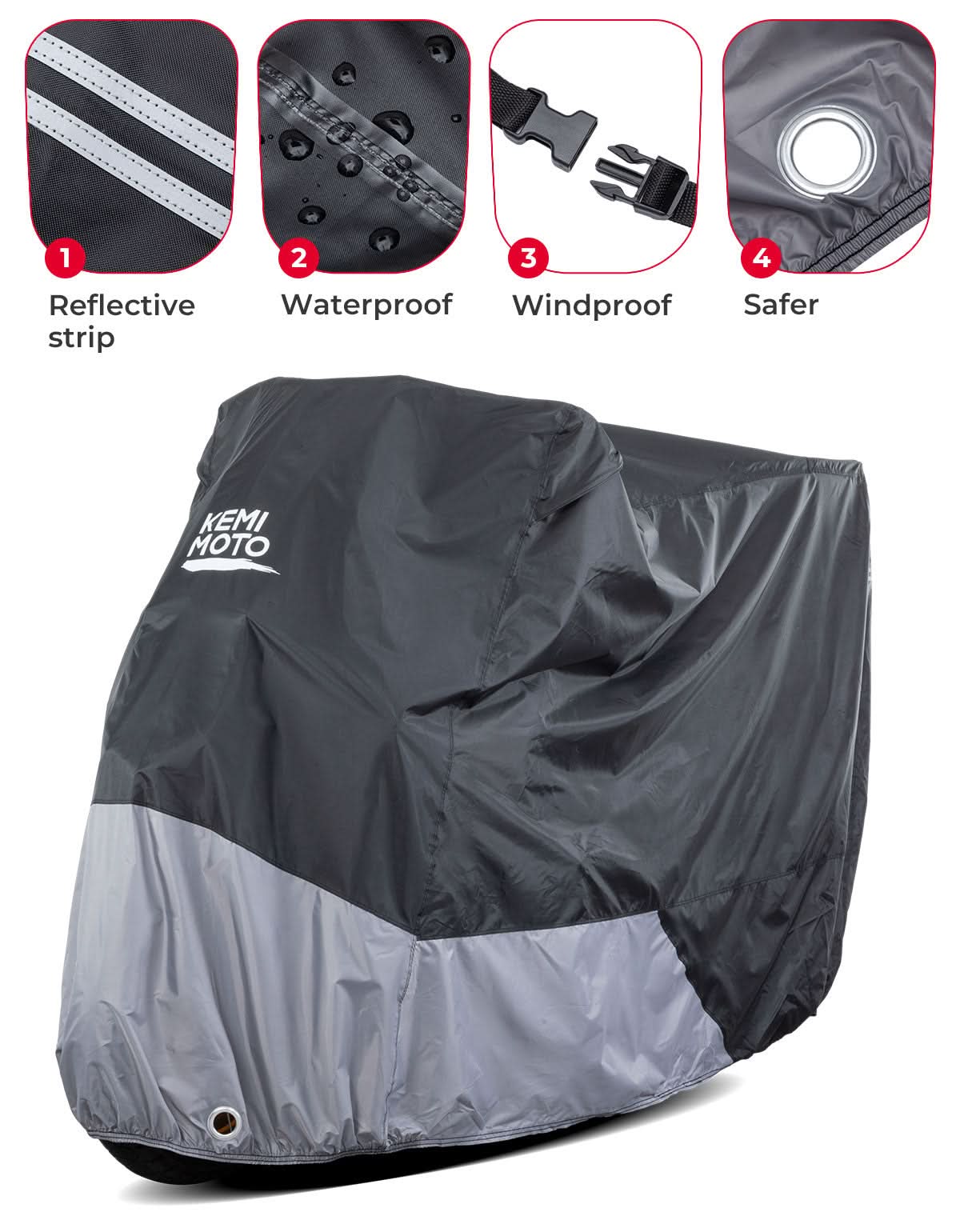 Motorcycle Cover Adventure for R1250 GS TENERE 700 KLR650 - Image 4