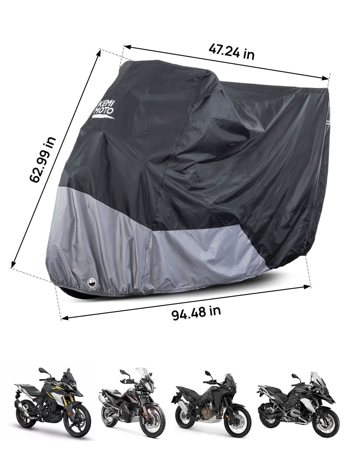 Motorcycle Cover Adventure for R1250 GS TENERE 700 KLR650 - Image 6