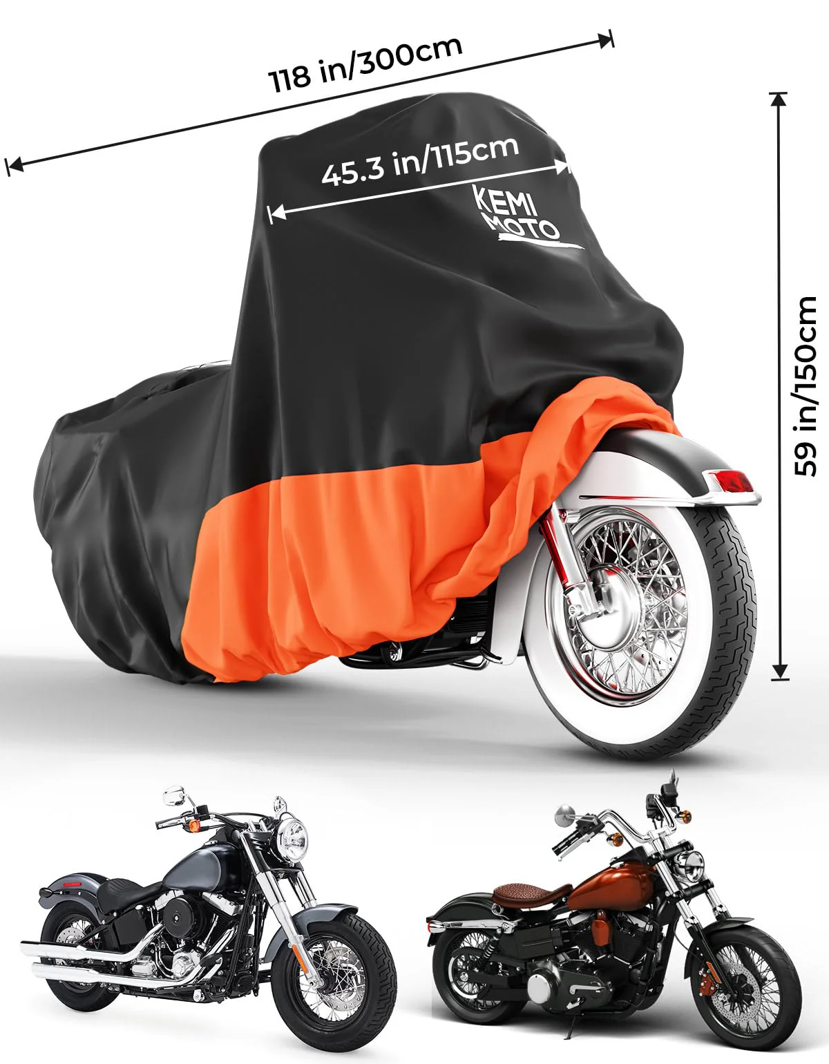 Motorcycle Cover for Softail Dyna Models - Image 3