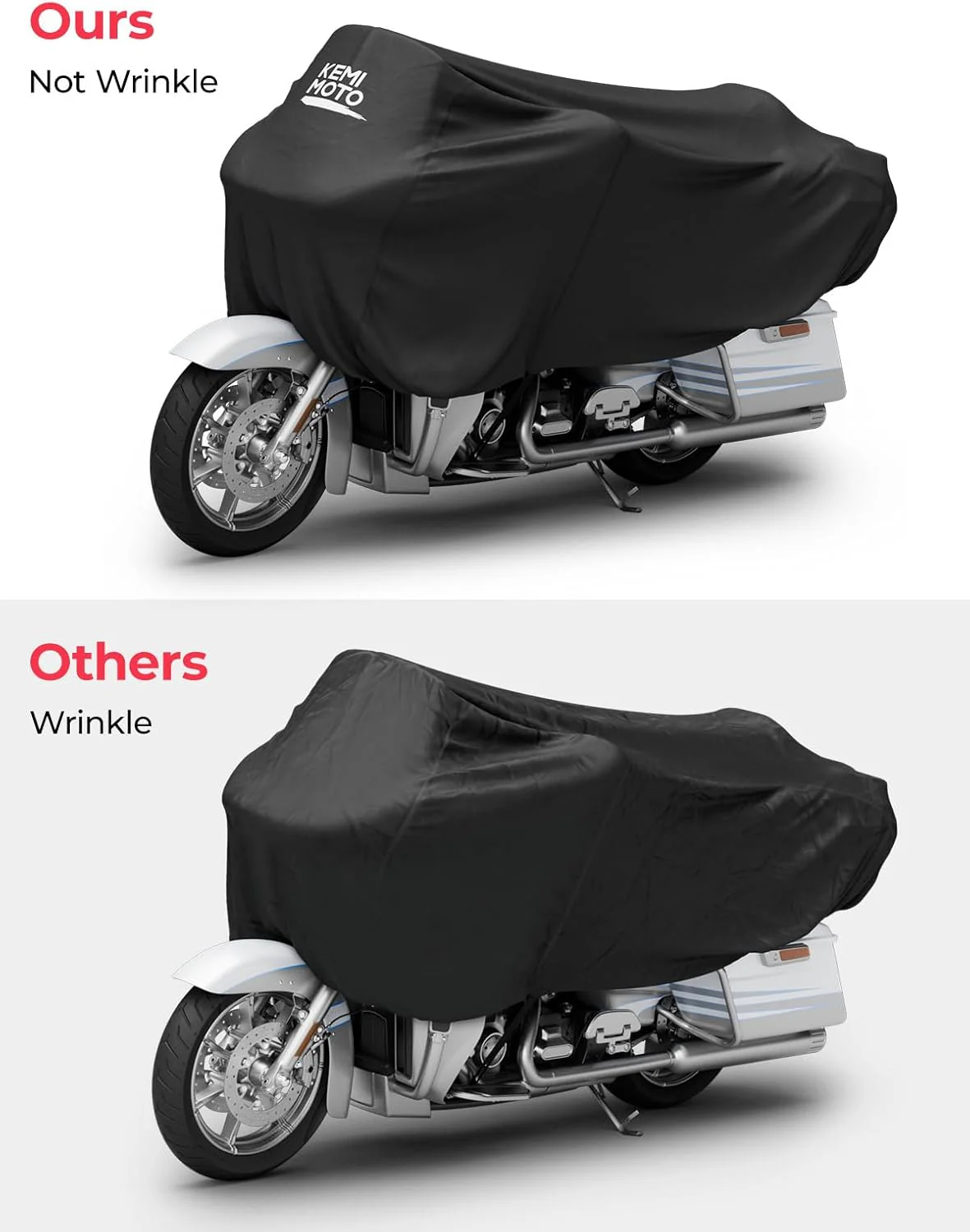 Motorcycle Cover Half Cover for Touring Models Road King Street Glide Road Glide - Image 2