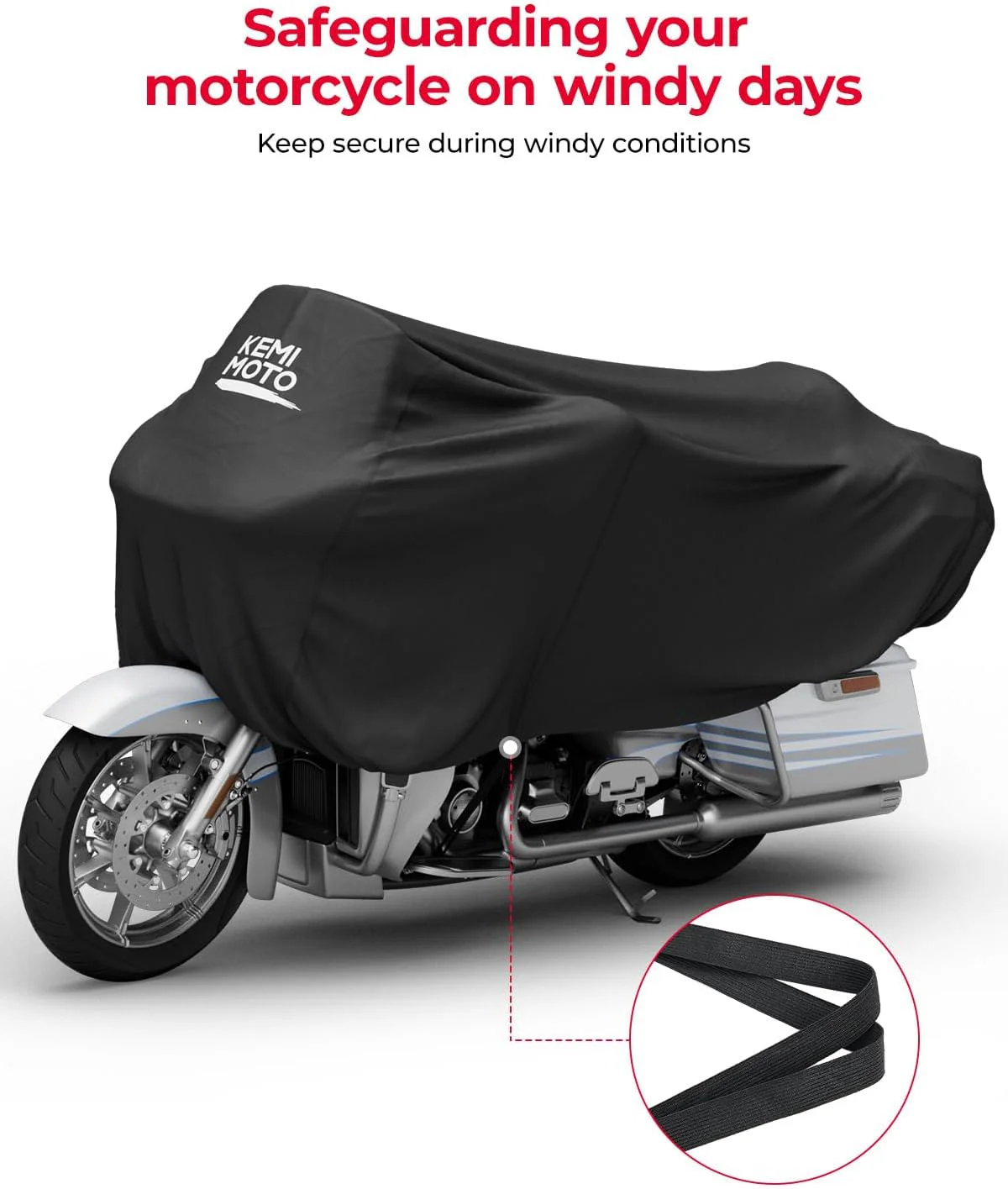 Motorcycle Cover Half Cover for Touring Models Road King Street Glide Road Glide - Image 3