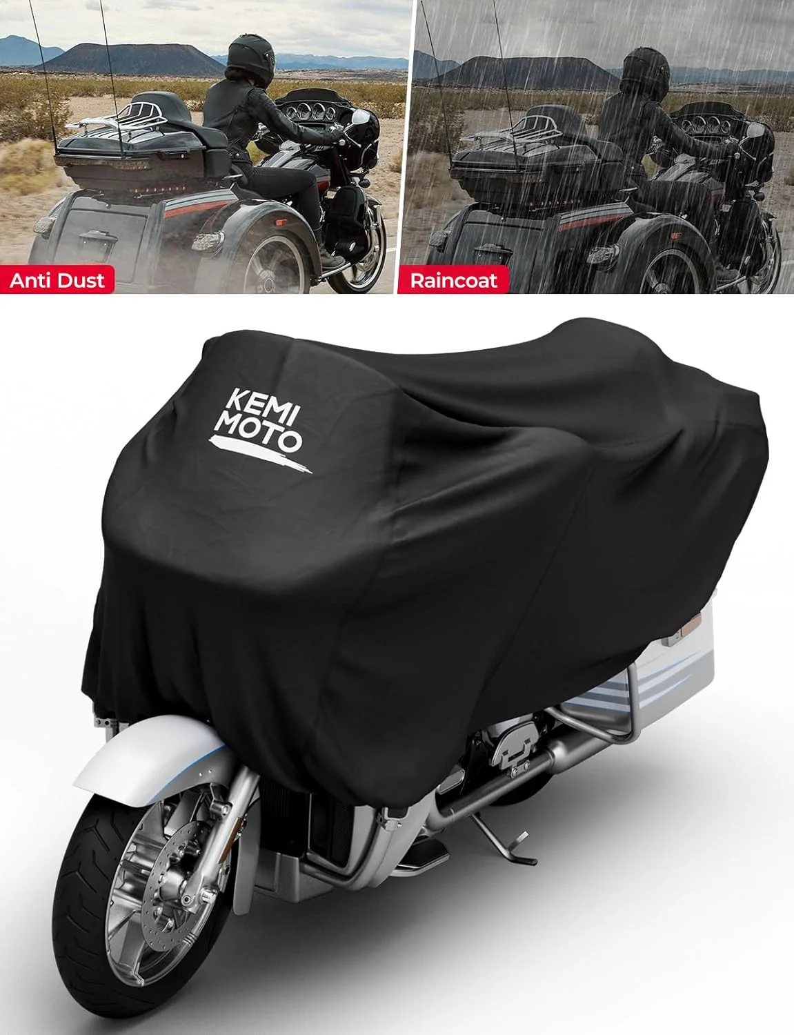 Motorcycle Cover Half Cover for Touring Models Road King Street Glide Road Glide - Image 6