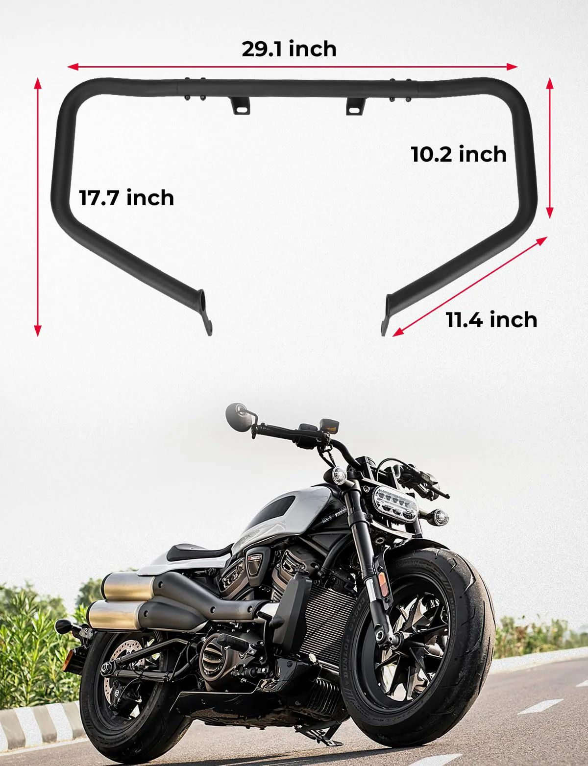Motorcycle Crash Bars for Sportster S RH1250 2021-2025 - Image 4