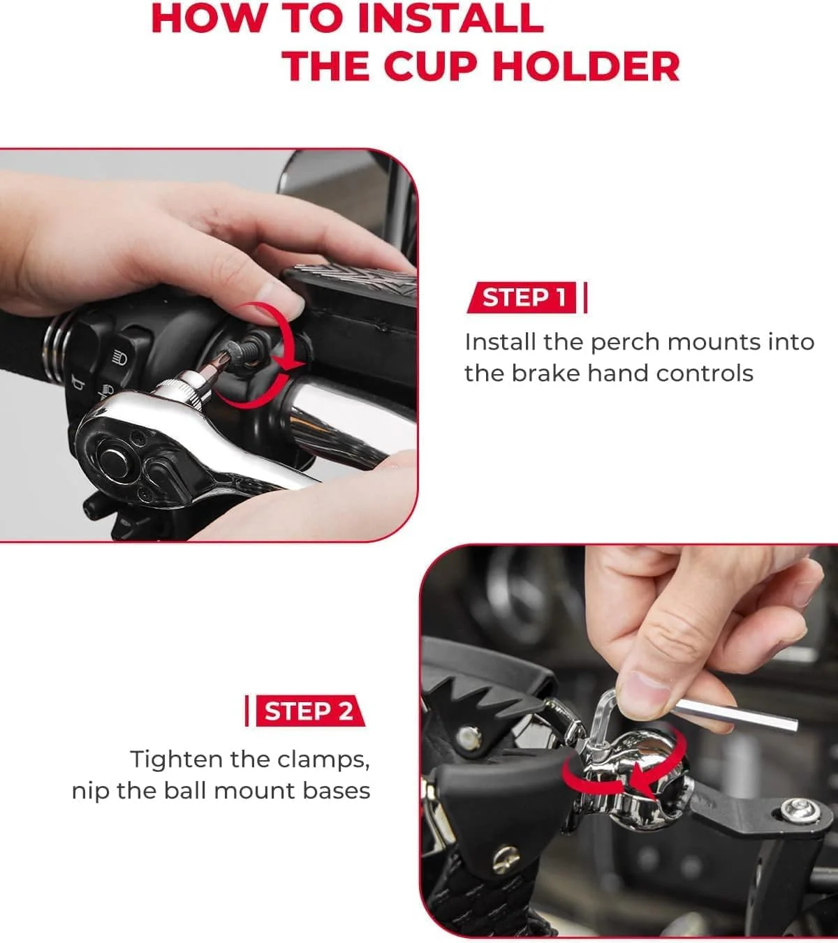 Motorcycle Cup Holder with Perch Mount - Image 5
