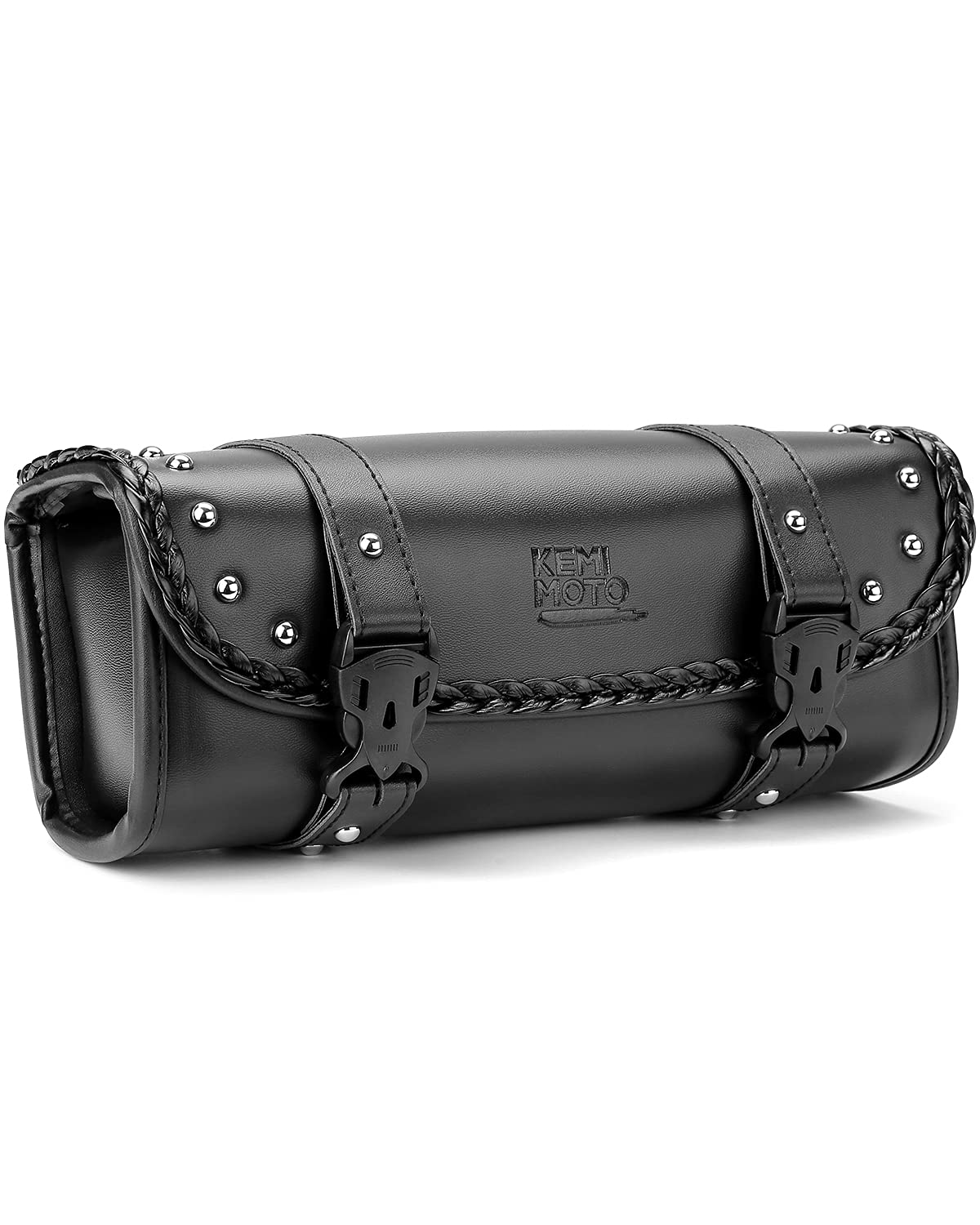 Motorcycle PU Leather Tool Bag Fork Bag - Image 7