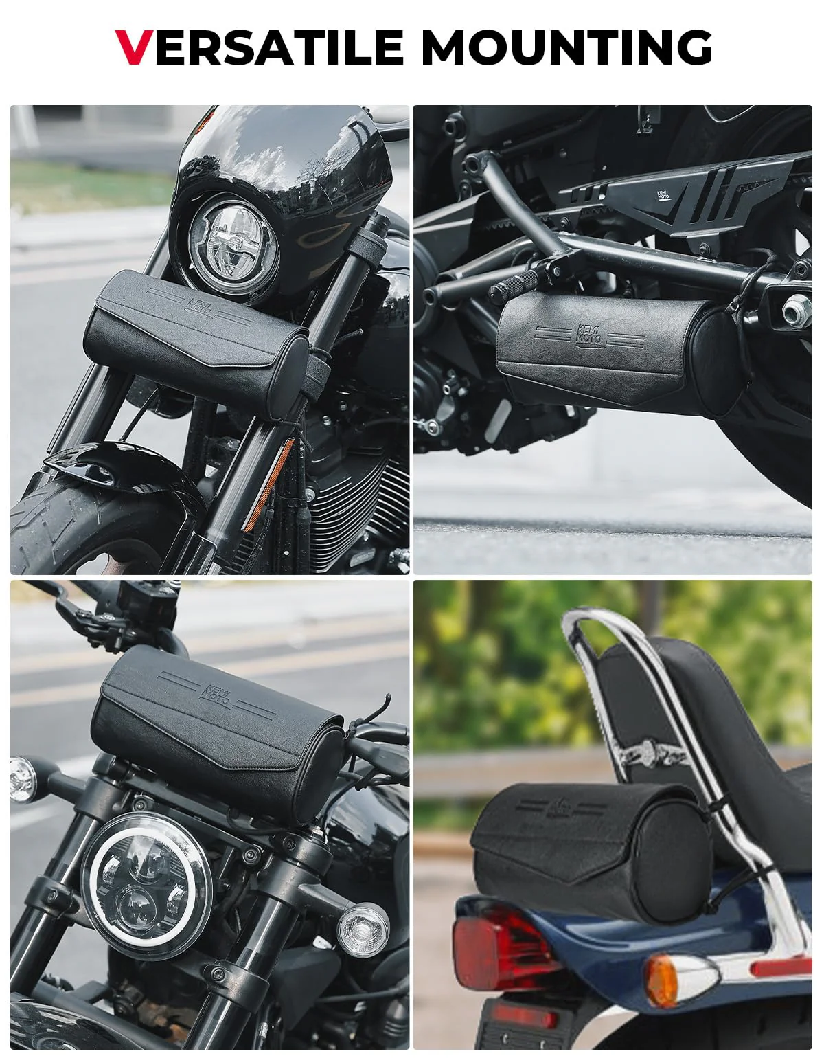 Motorcycle Fork Handlebar Bag for Harley - Image 3