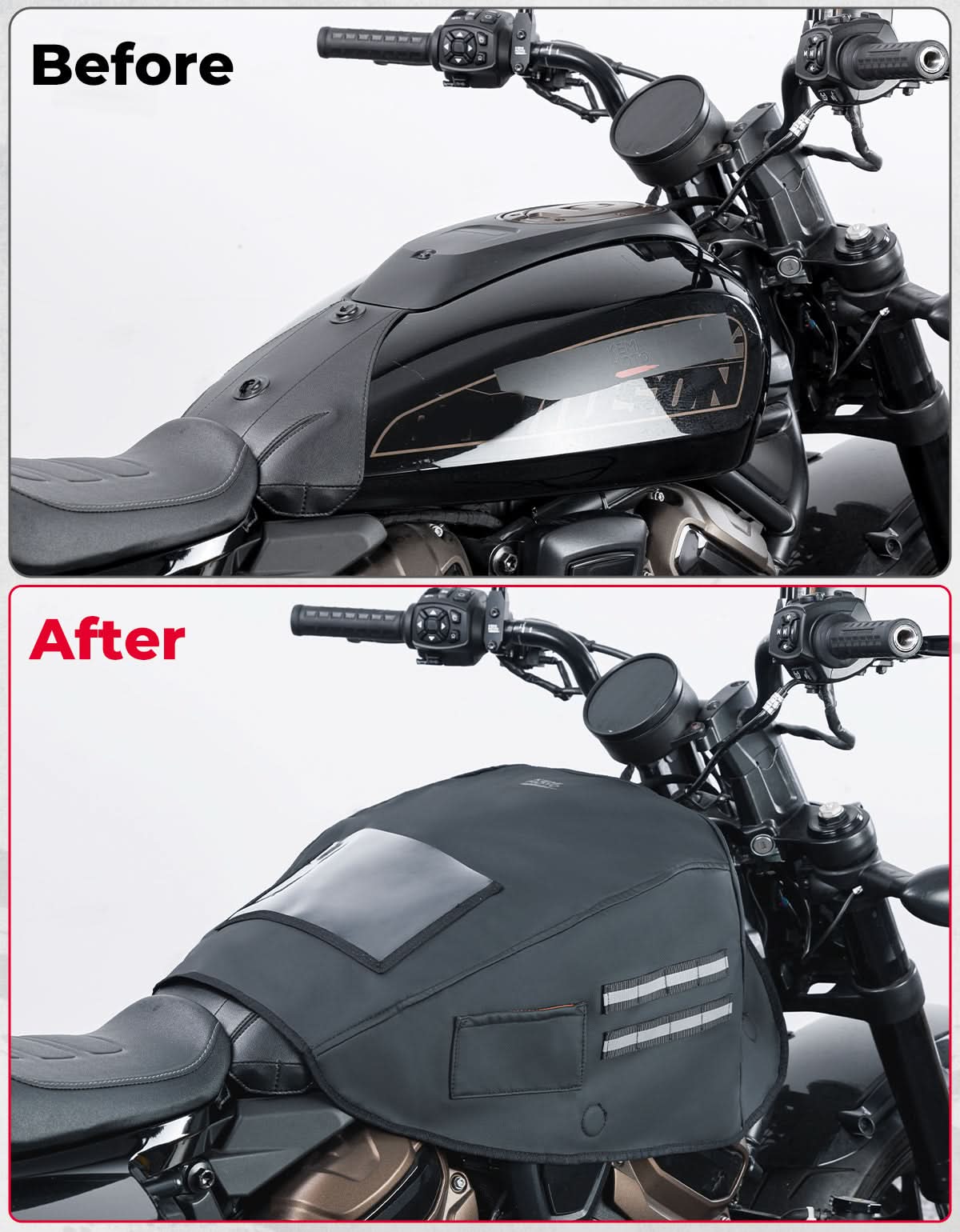 Motorcycle Fuel Tank Bag Cover for Touring Softail - Image 4
