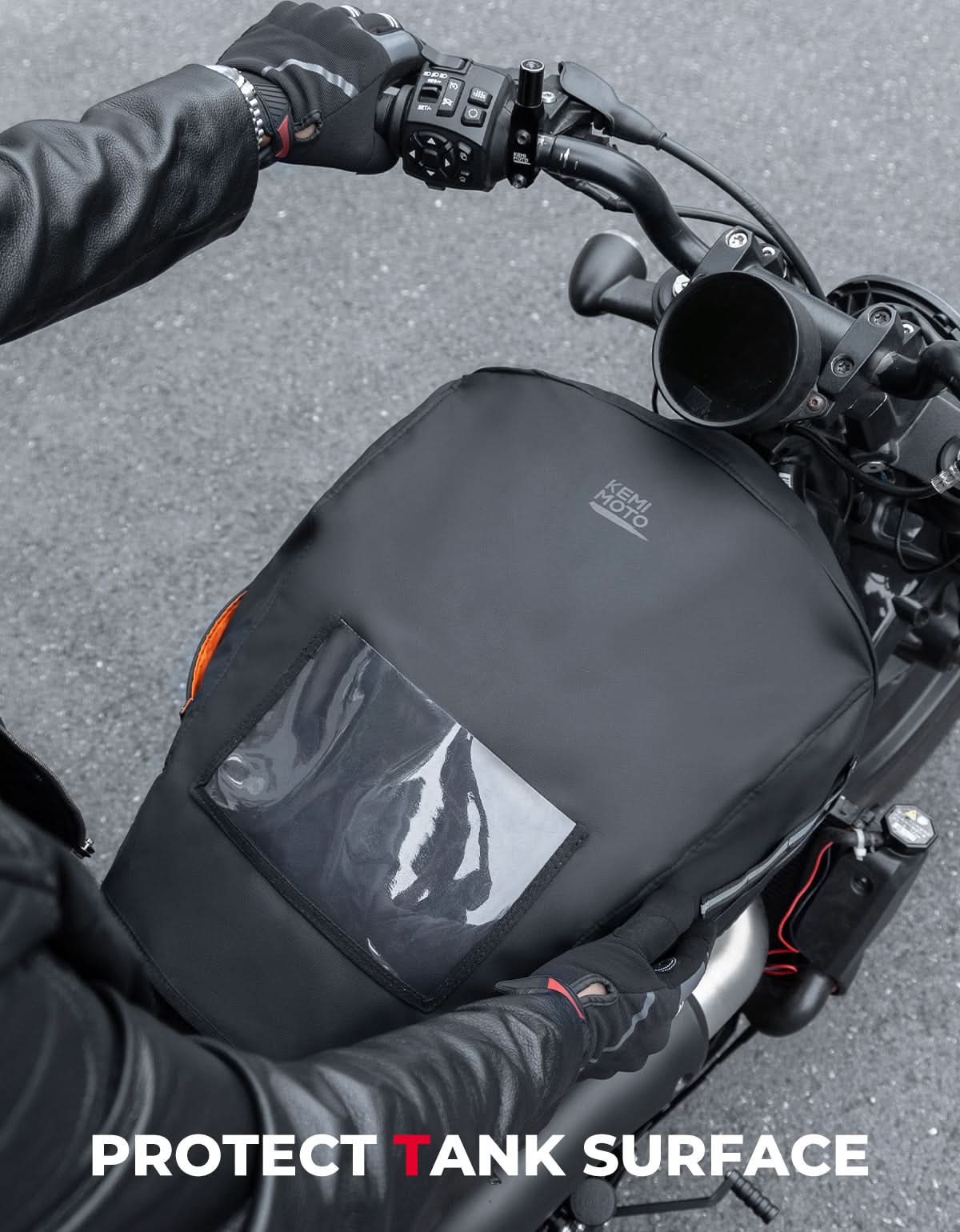 Motorcycle Fuel Tank Bag Cover for Touring Softail - Image 5