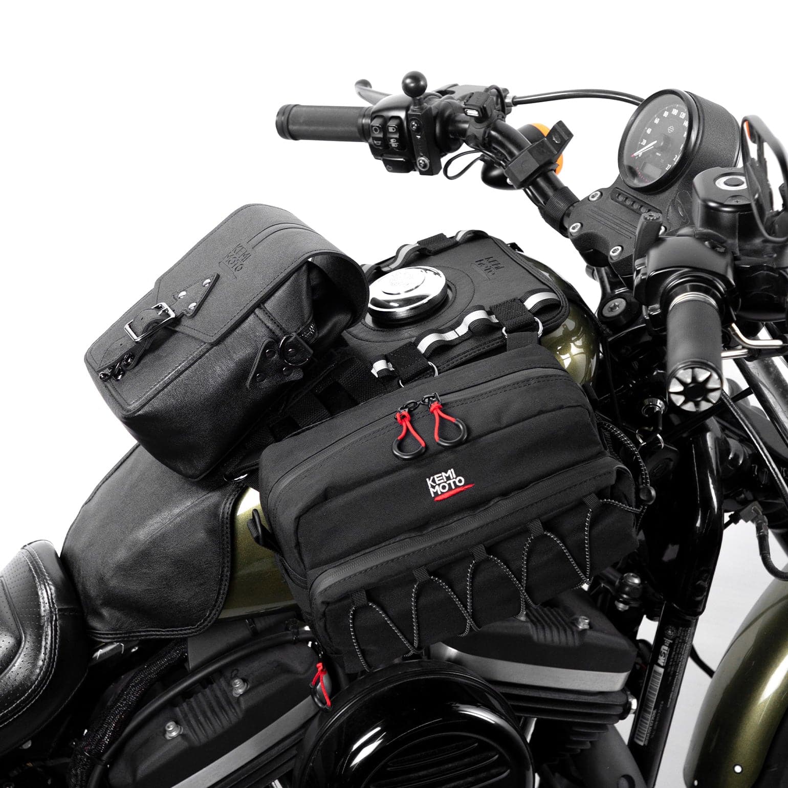 Motorcycle Fuel Tank Protector Bags for Sport Softail Touring Dyna - Image 2