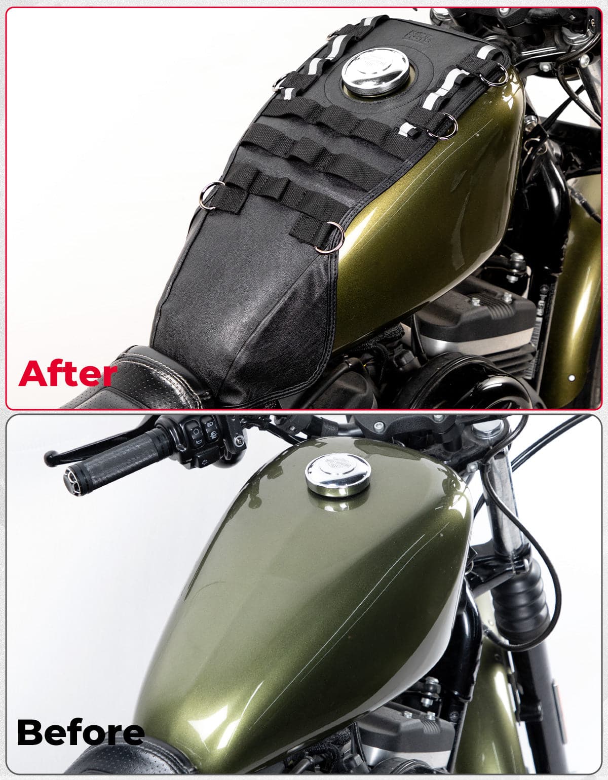 Motorcycle Fuel Tank Protector Bags for Sport Softail Touring Dyna - Image 5