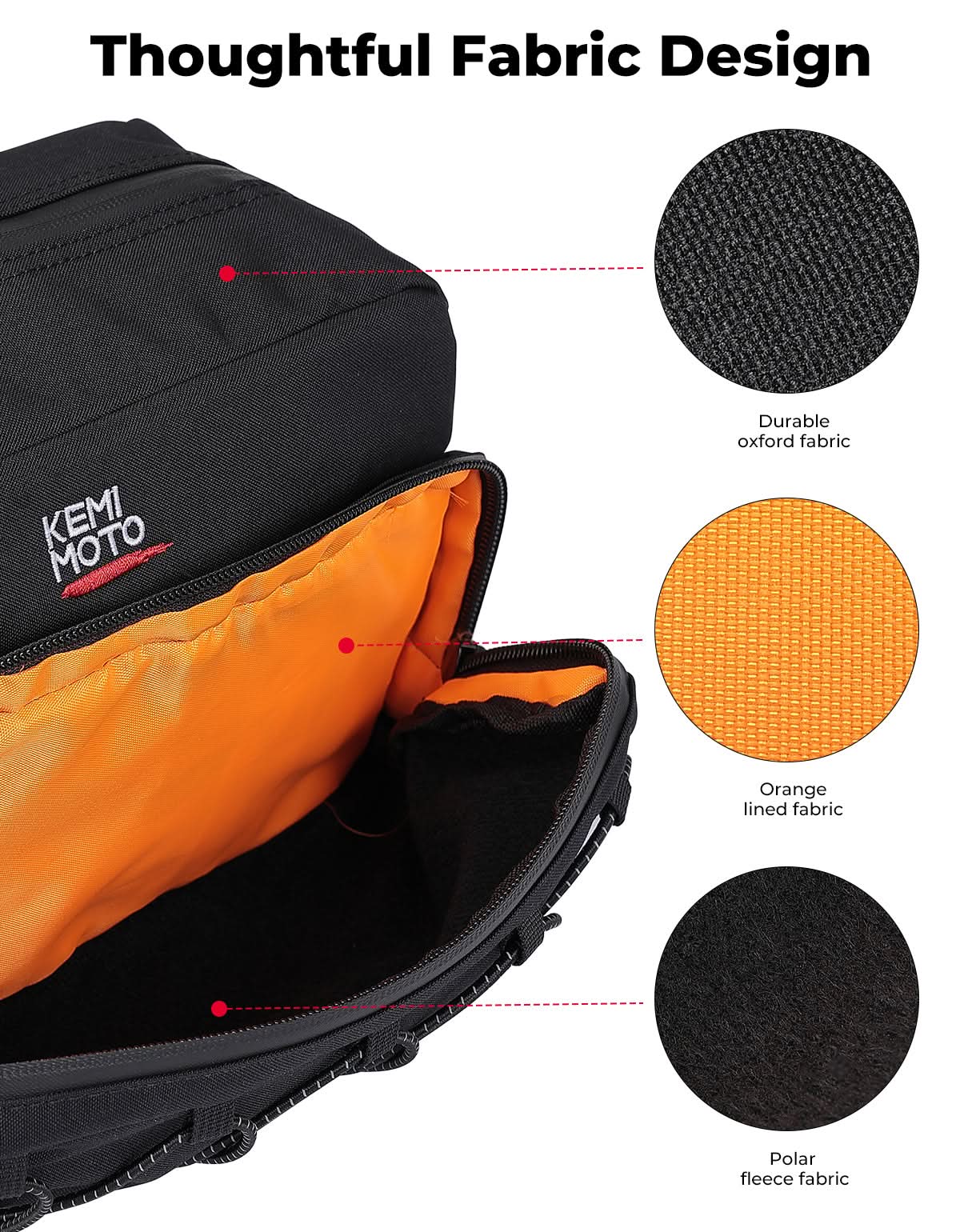Motorcycle Handlebar Bag for Cruiser Softail Dyna Sportsters - Image 7