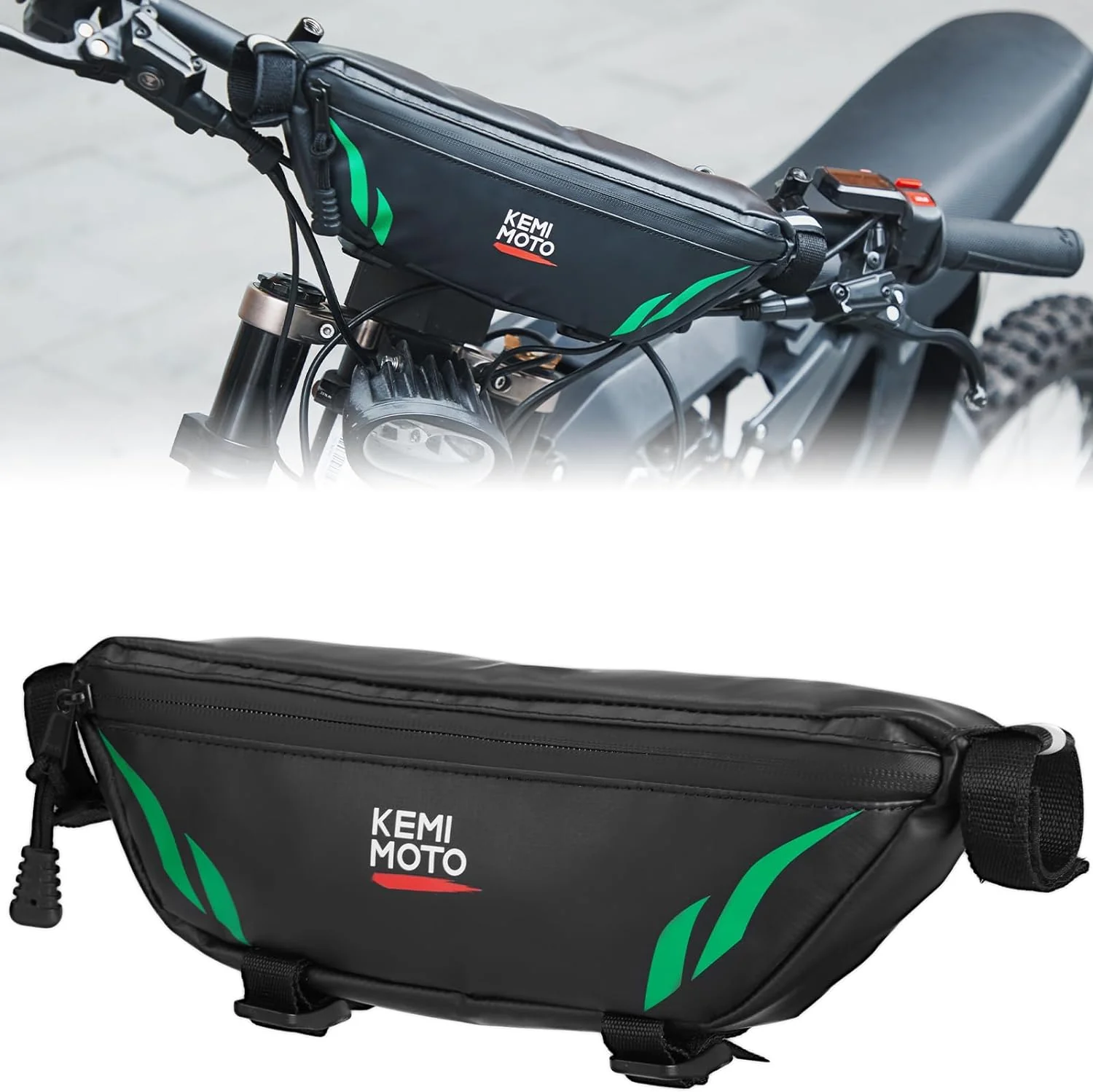 Universal Motorcycle Handlebar Bag for Dirt Bike,Scooter - Image 3