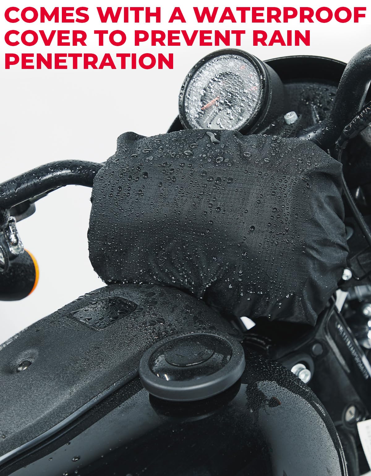 Motorcycle Handlebar Bag with Waterproof Cover - Image 5