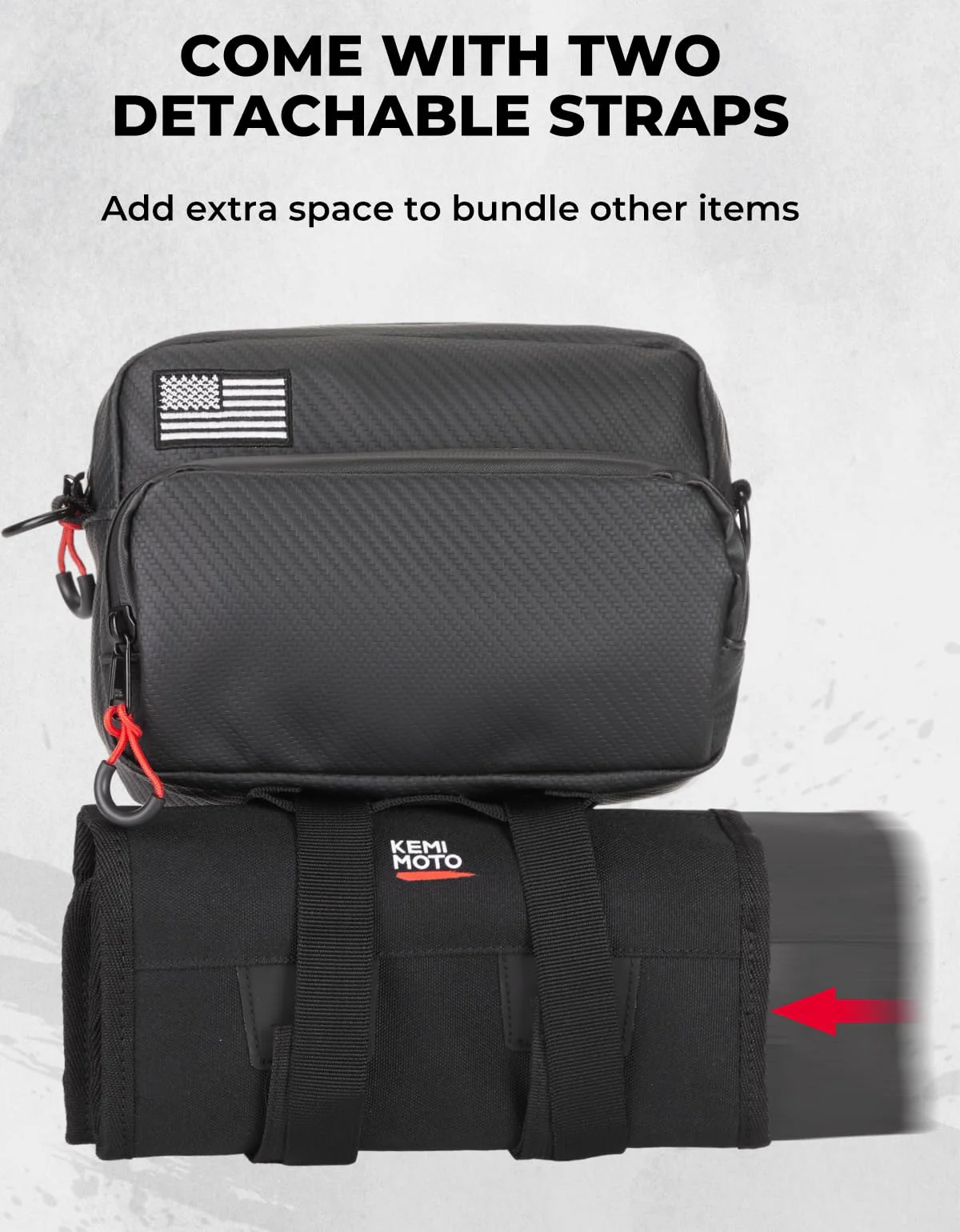 Motorcycle Handlebar Bag with Waterproof Cover - Image 6