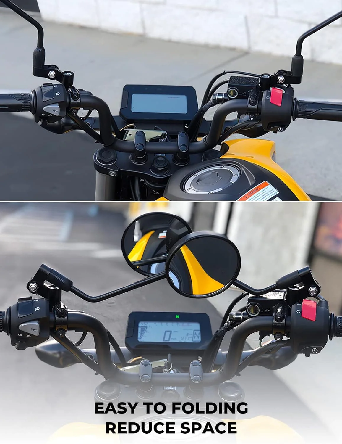 Universal Rear View Mirror Mount for Motorcycles - Image 4