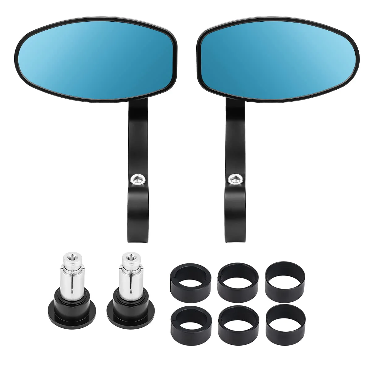 Motorcycle Handlebar Rearview Mirrors - Image 6