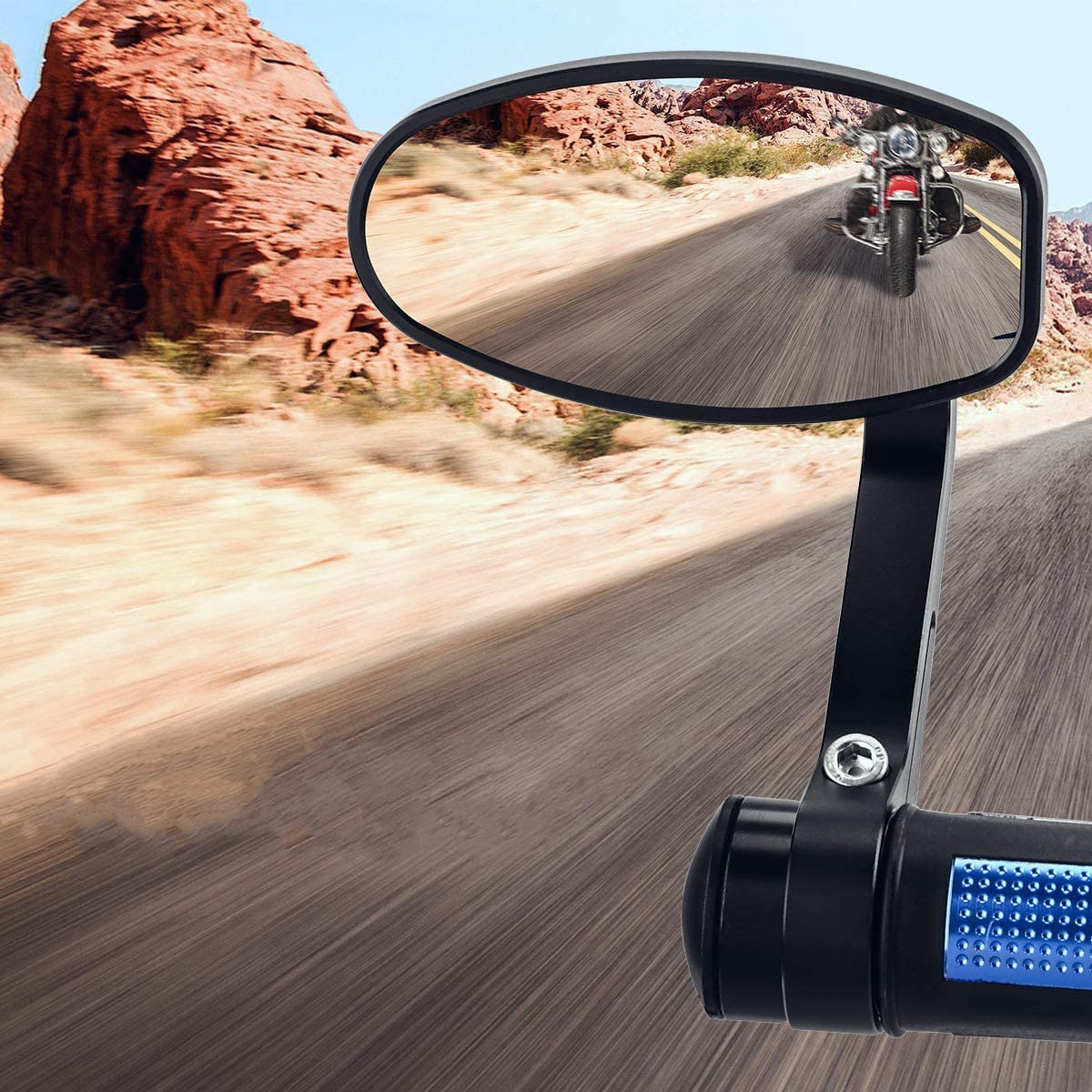 Motorcycle Handlebar Rearview Mirrors - Image 7