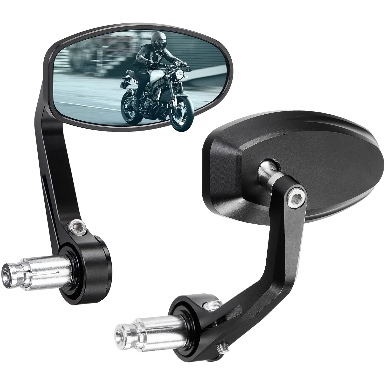 Motorcycle Handlebar Rearview Mirrors - Image 8