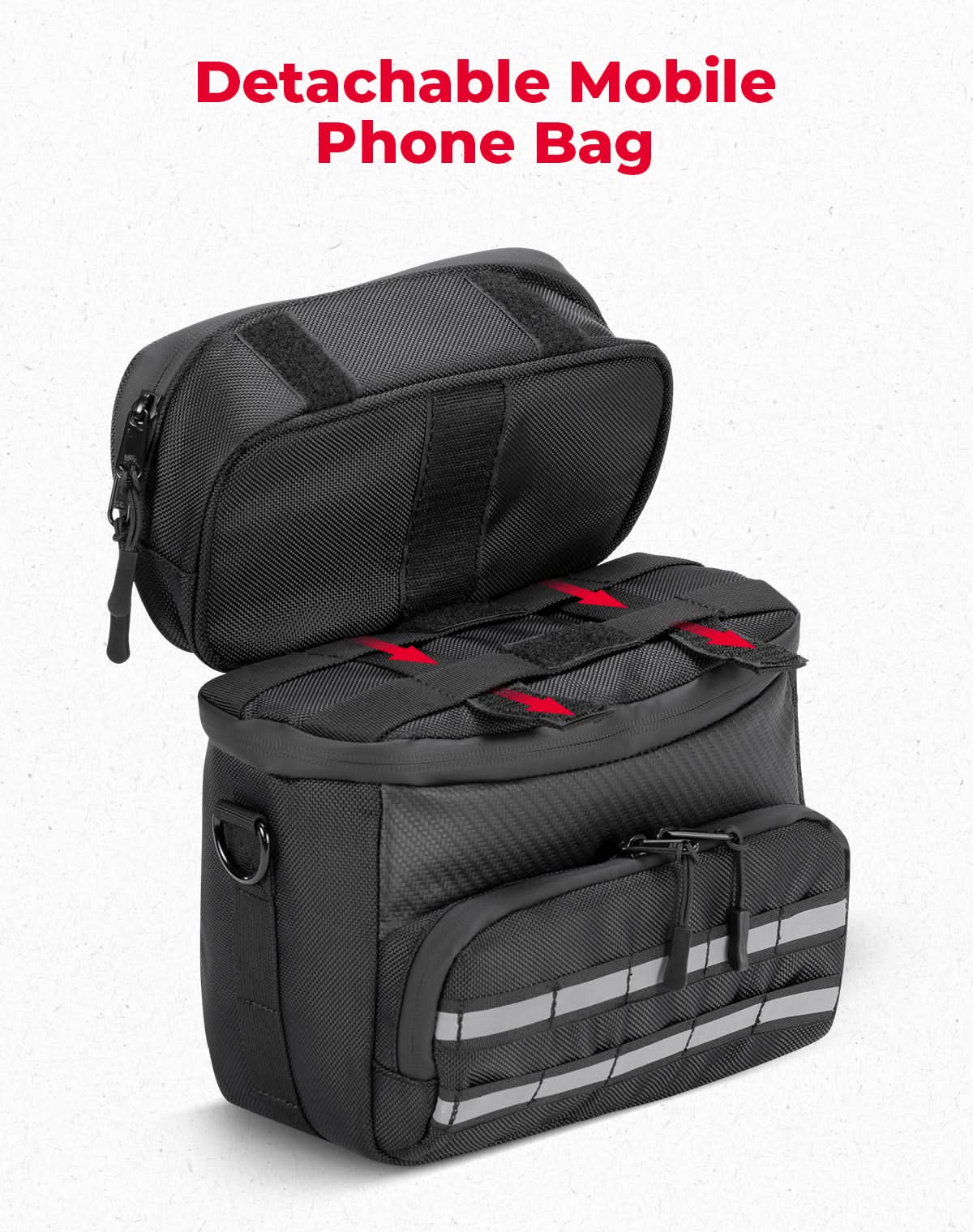 Motorcycle Handlebar Tool Bag for Cruiser Softail Dyna Sportster - Image 6